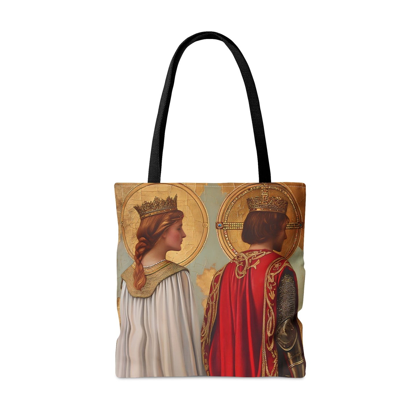 Saint Gwladys and Saint Gwynlly Tote Bag - Large Medium Small Faith Art Bag - Catholic Faith Purse - Religious Carry All Reusable Tote Bag