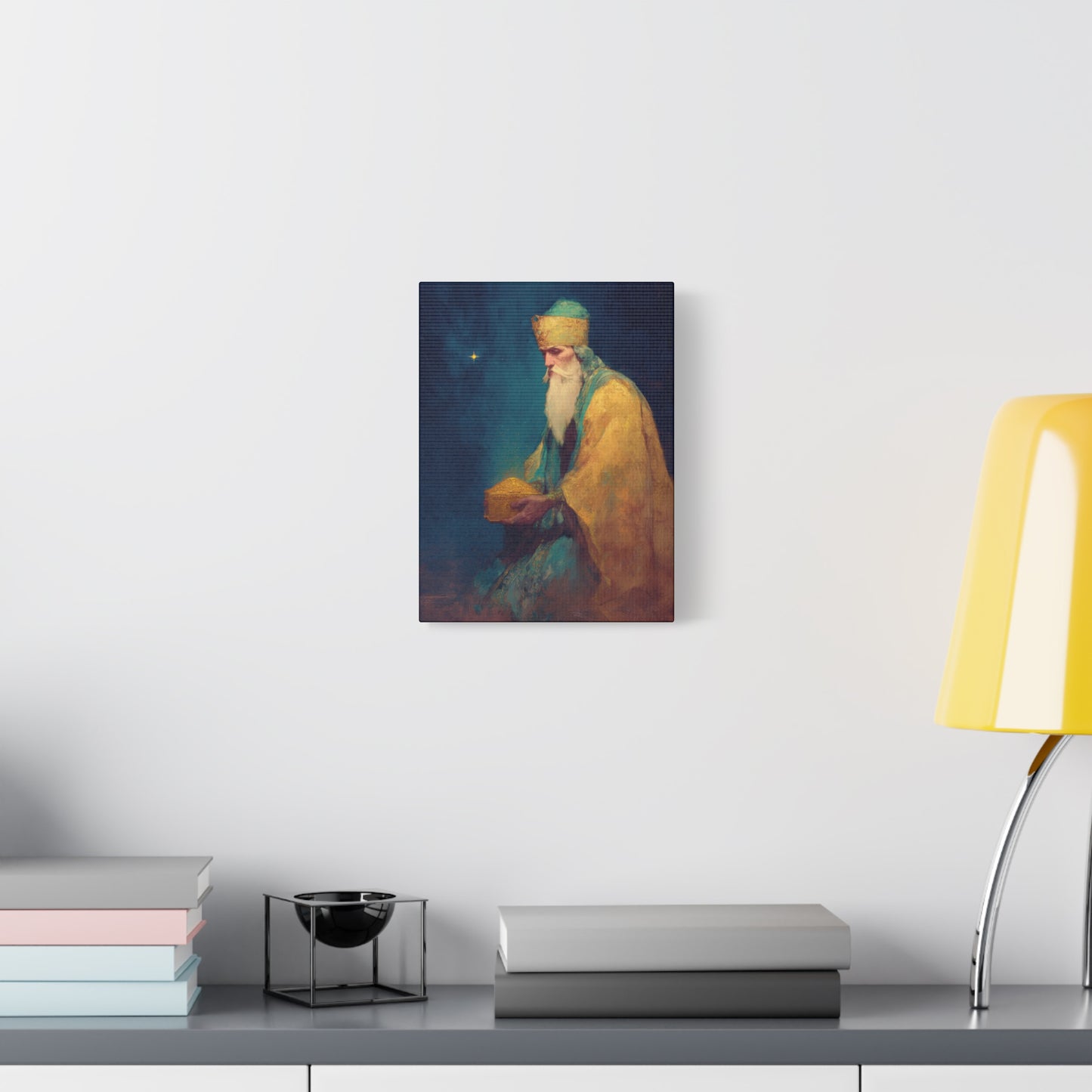 Caspar and the Offering of Worship - 3 Wise Men - Gallery Wrapped Canvas - Print - Religious Art for your Home - Catholic