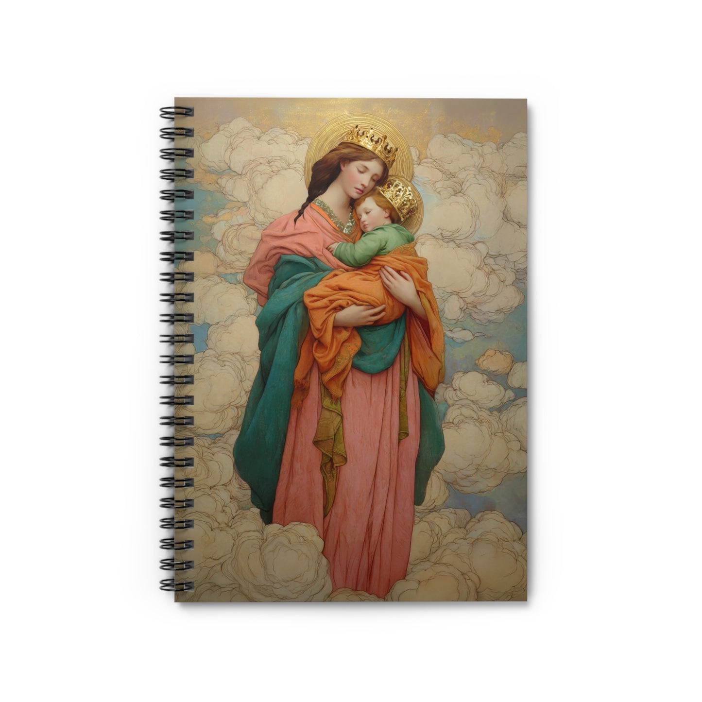 Our Lady of Perpetual Help - Sanctified Souls Art - Religious Based Notebook - Spiral Notebook - Ruled Line