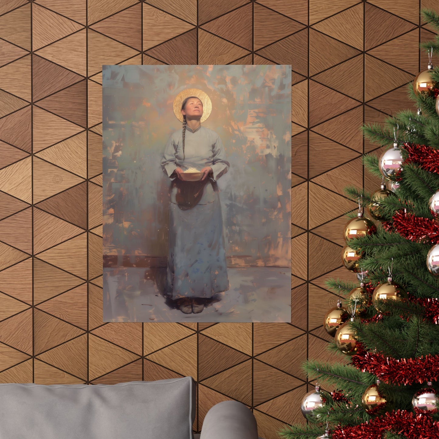 Saint Martha Wang - Chinese Martyr Saint  - Sanctified Souls Print - Multiple Sizes - Premium Matte Vertical Posters
