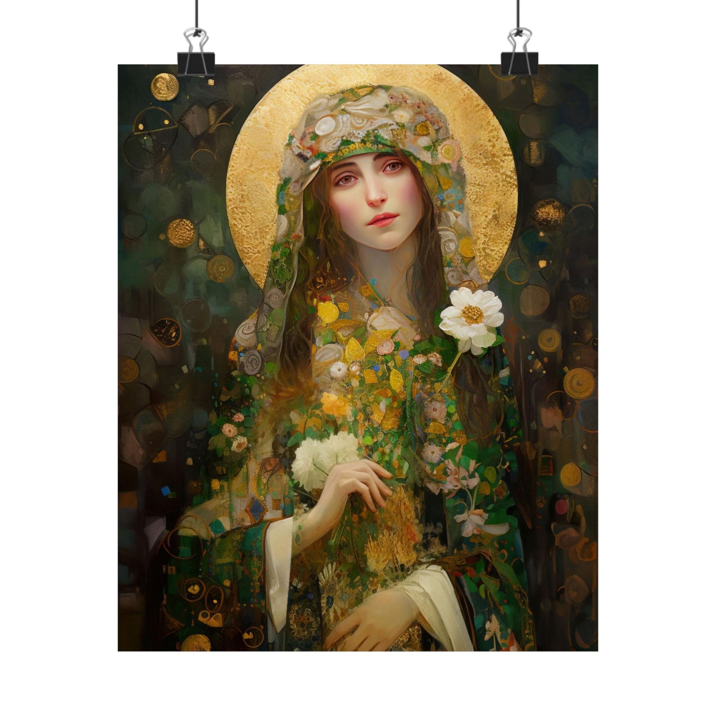 Saint Regina - Sanctified Souls Print - Multiple Sizes - Premium Matte Vertical Posters