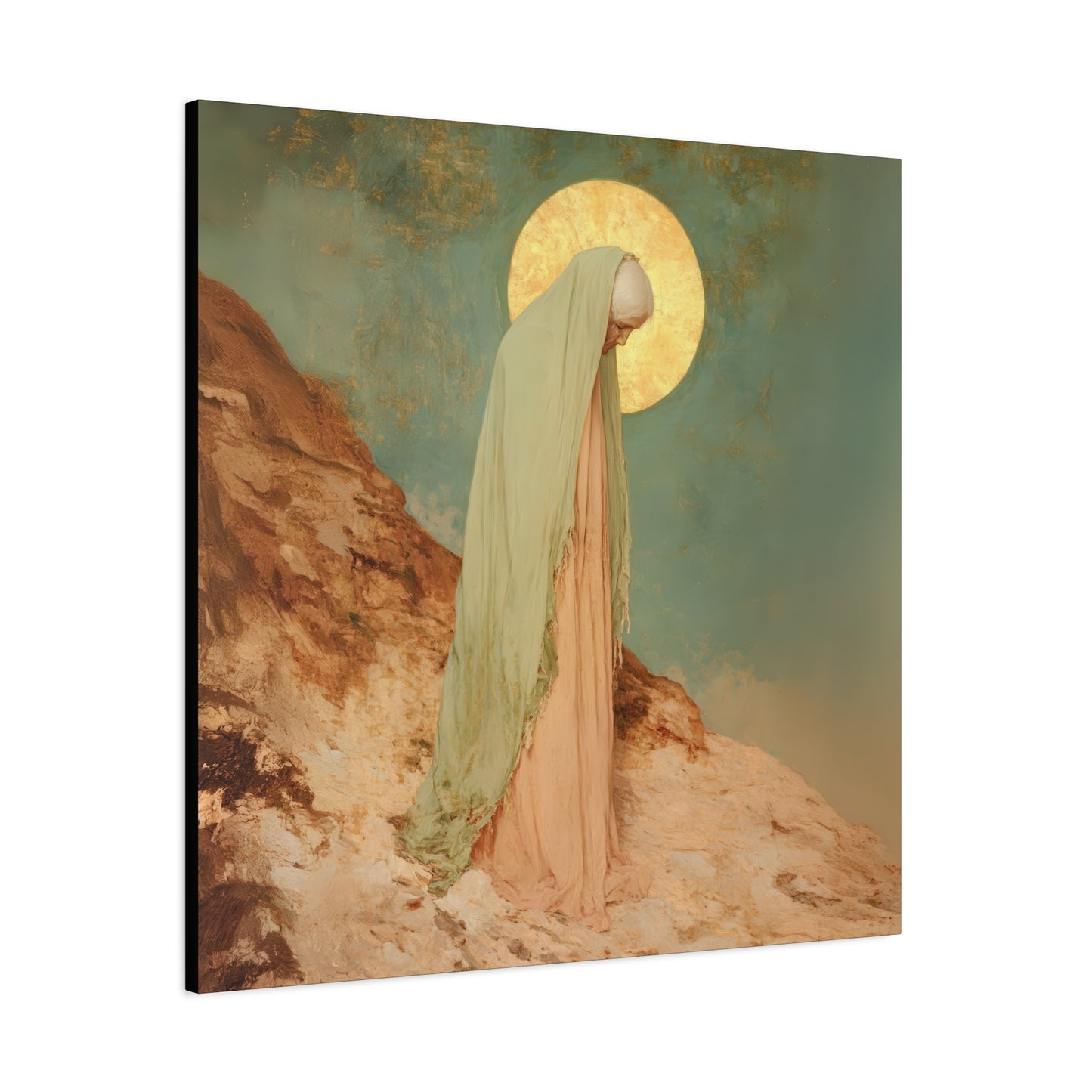 Saint Melania the Elder - Desert Mother - Gallery Wrapped Canvas - Print - Religious Art for your Home - Catholic Art Print