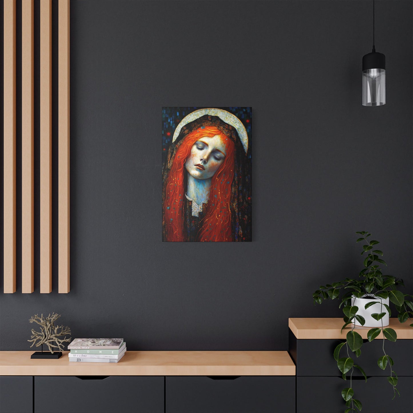 Embracing Grace - Saint Mary Magdalene Canvas Print - Multiple Sizes - Catholic Home art - Museum Wrapped Canvas - Sanctified Souls Print