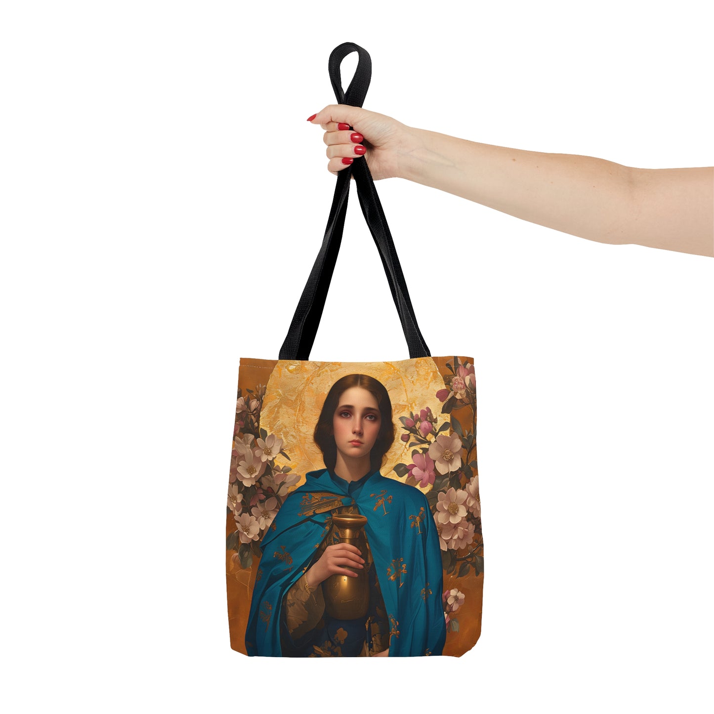 Saint Anastasia the Patrician of Alexandria Tote Bag - Three sizes - Large Medium Small Faith Art Bag - Catholic purse - Double Sided