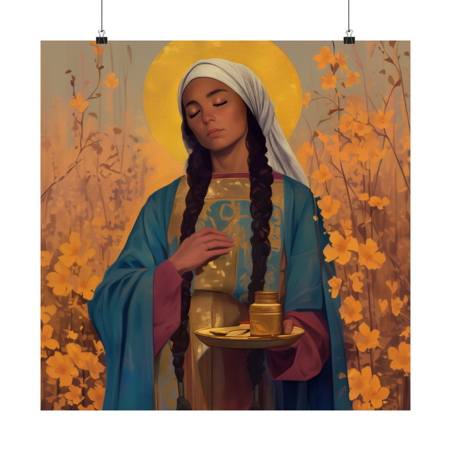 Saint Hermione of Ephesus - Sanctified Souls Print - Multiple Sizes - Premium Matte Vertical Posters