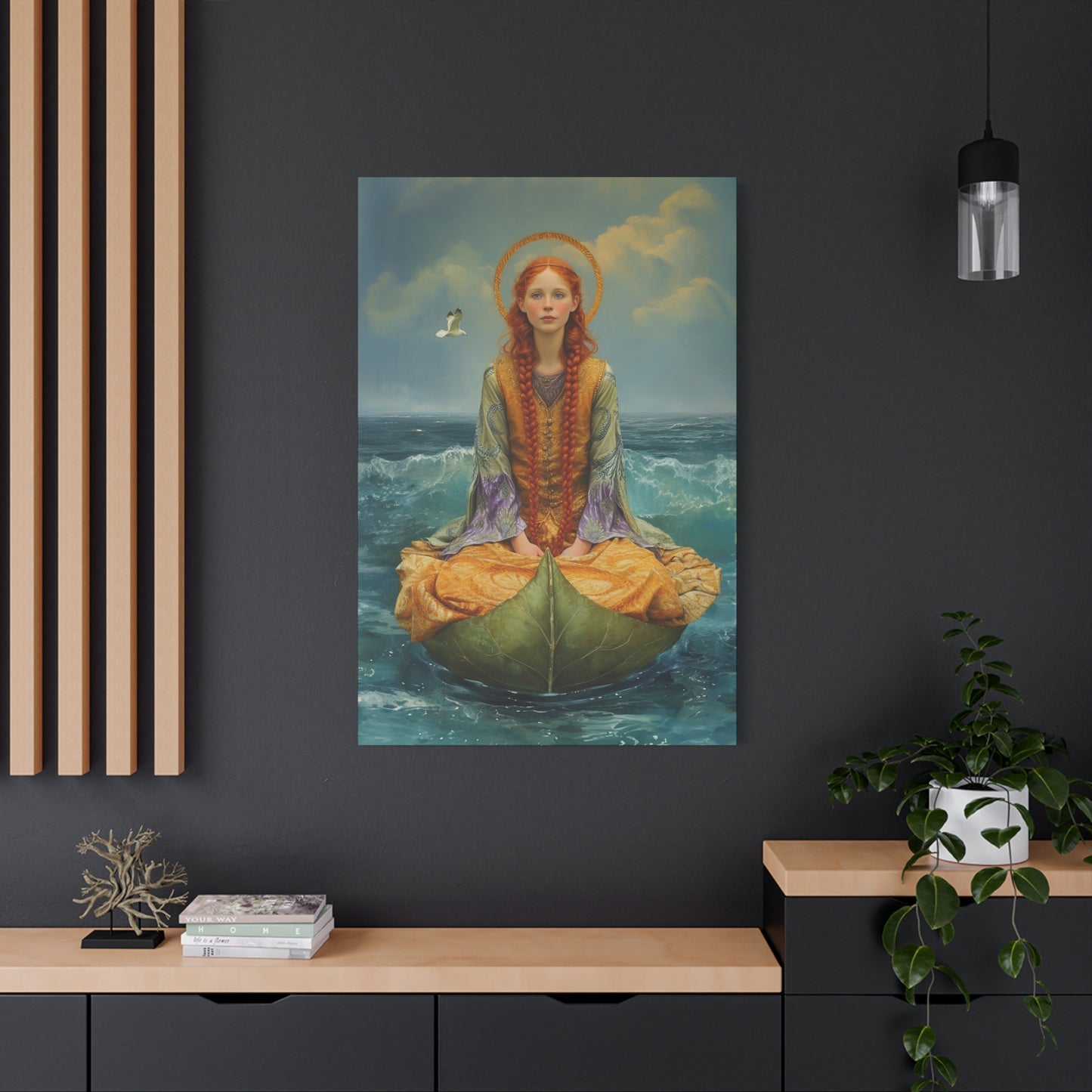 Saint Ia of Cornwall - Museum Wrapped Canvas - Sanctified Souls Print - Religious Art for your Home