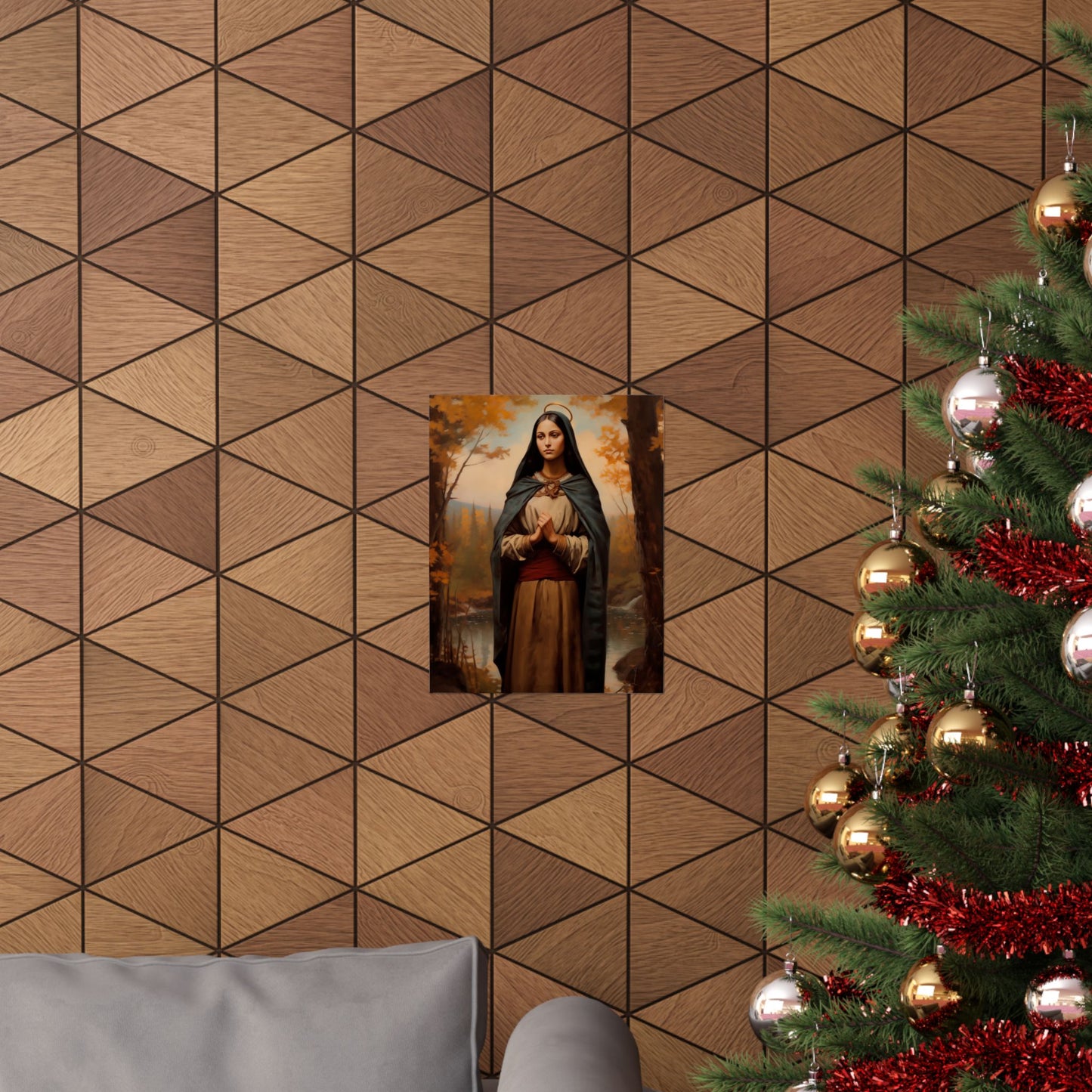 Saint Kateri Tekakwitha - Sanctified Souls Print - Multiple Sizes - Premium Matte Vertical Posters