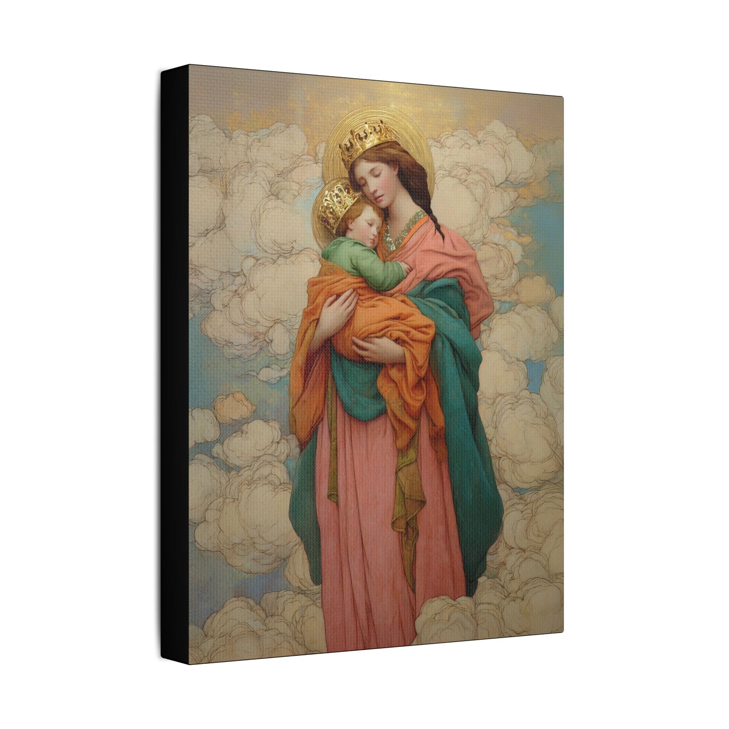 Our Lady of Perpetual Help -  Museum Wrapped Canvas Print - Multiple Sizes - Catholic Home art Matte Canvas