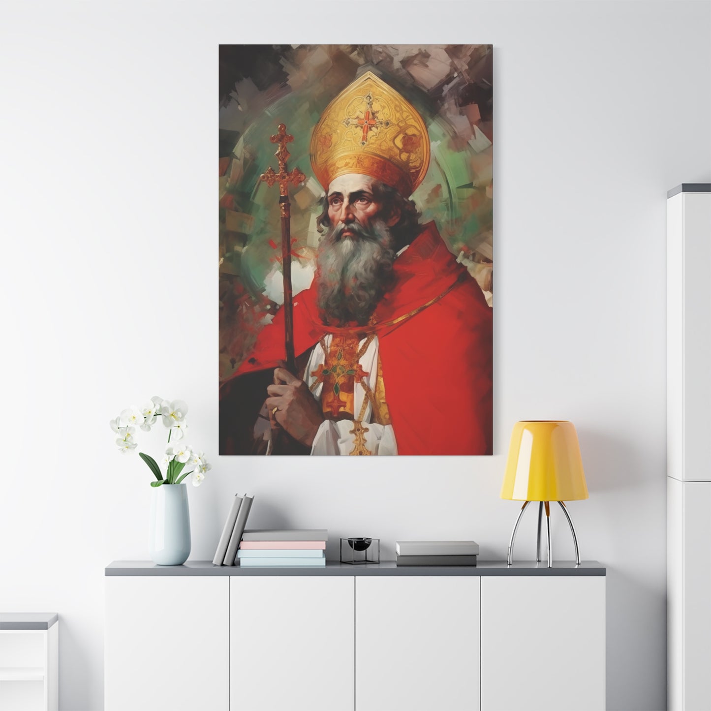 Saint Eusebius of Vercelli Canvas Print - Multiple Sizes - Catholic Home art - Museum Wrapped Canvas - Sanctified Souls Print