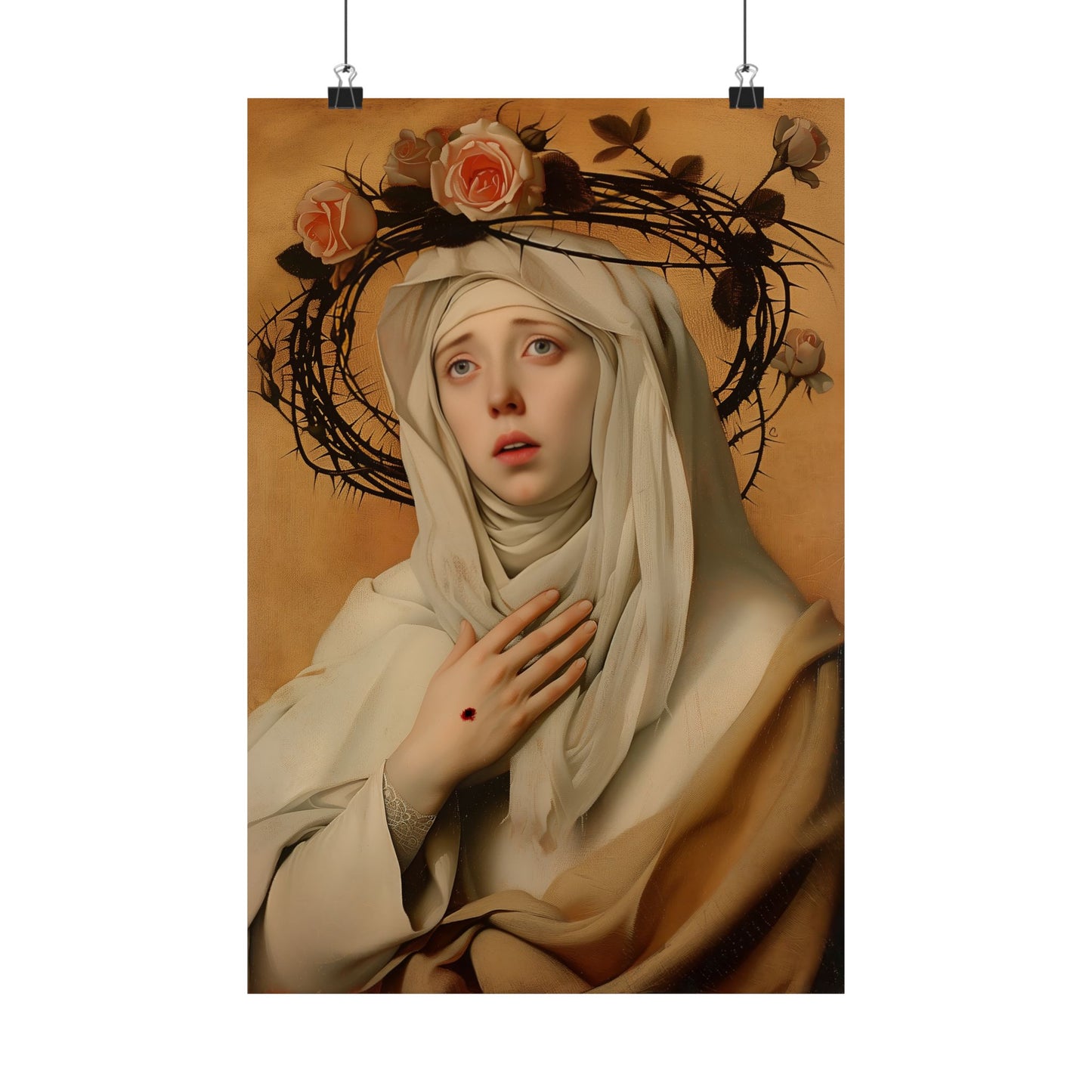 Saint Catherine de Ricci  - Sanctified Souls Print - Multiple Sizes - Premium Matte Vertical Posters - Catholic Art for the home