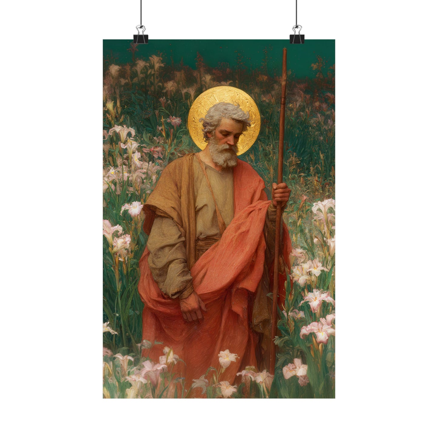 Saint James the Lesser  - Sanctified Souls Print - Multiple Sizes - Premium Posters - Catholic Art - Christian Home Decor Artwork