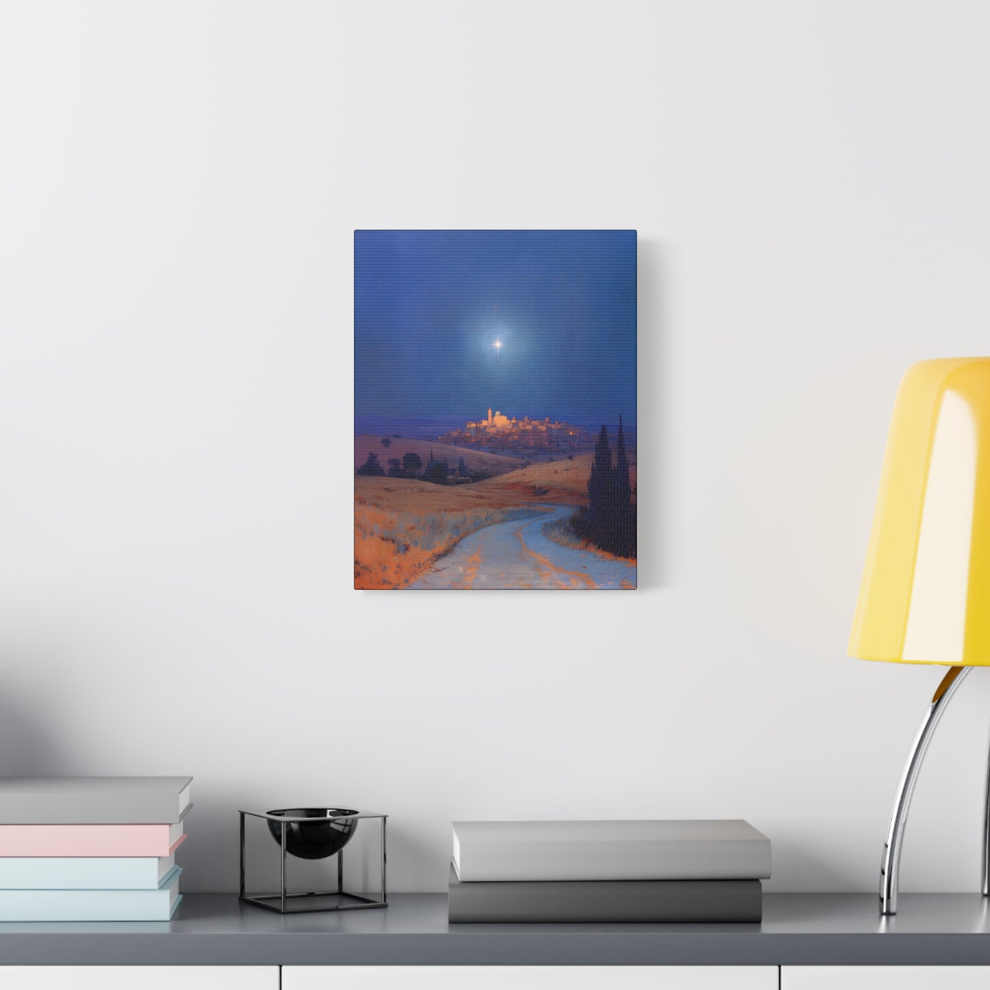 Bethlehem Wrapped in the Light of His Coming - Gallery Wrapped Canvas - Print - Religious Art for your Home - Catholic