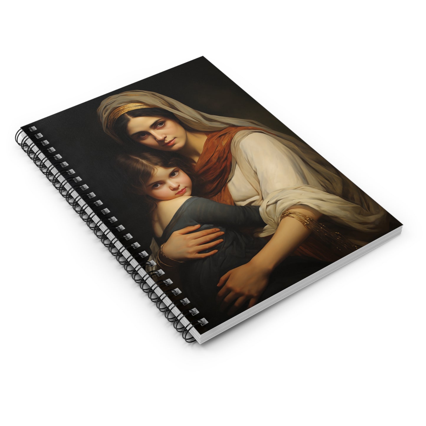 Saint Anne Mother to Mary the Blessed Virgin Journal - Sanctified Souls Art - Religious Based Notebook - Spiral Notebook - Ruled Line