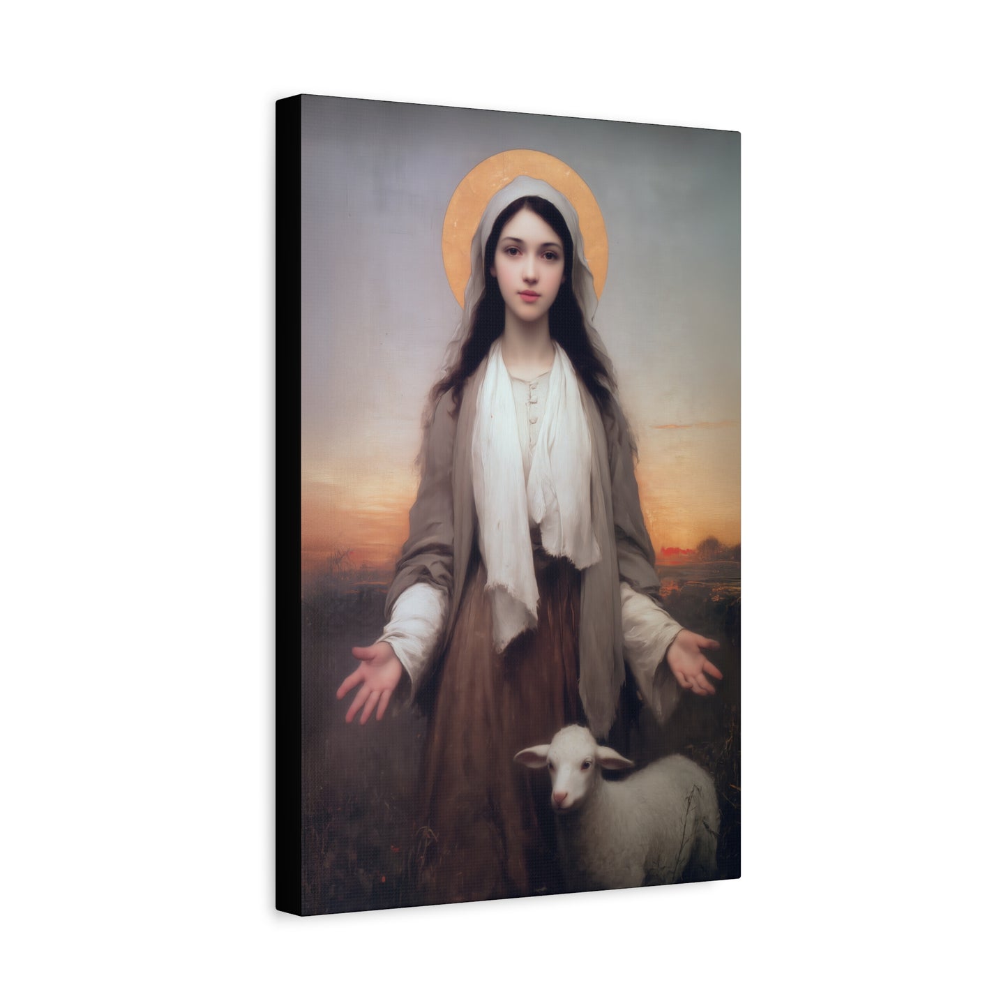 Saint Germaine Cousin - Gallery Wrapped Canvas - Print - Religious Art for your Home - Catholic Art