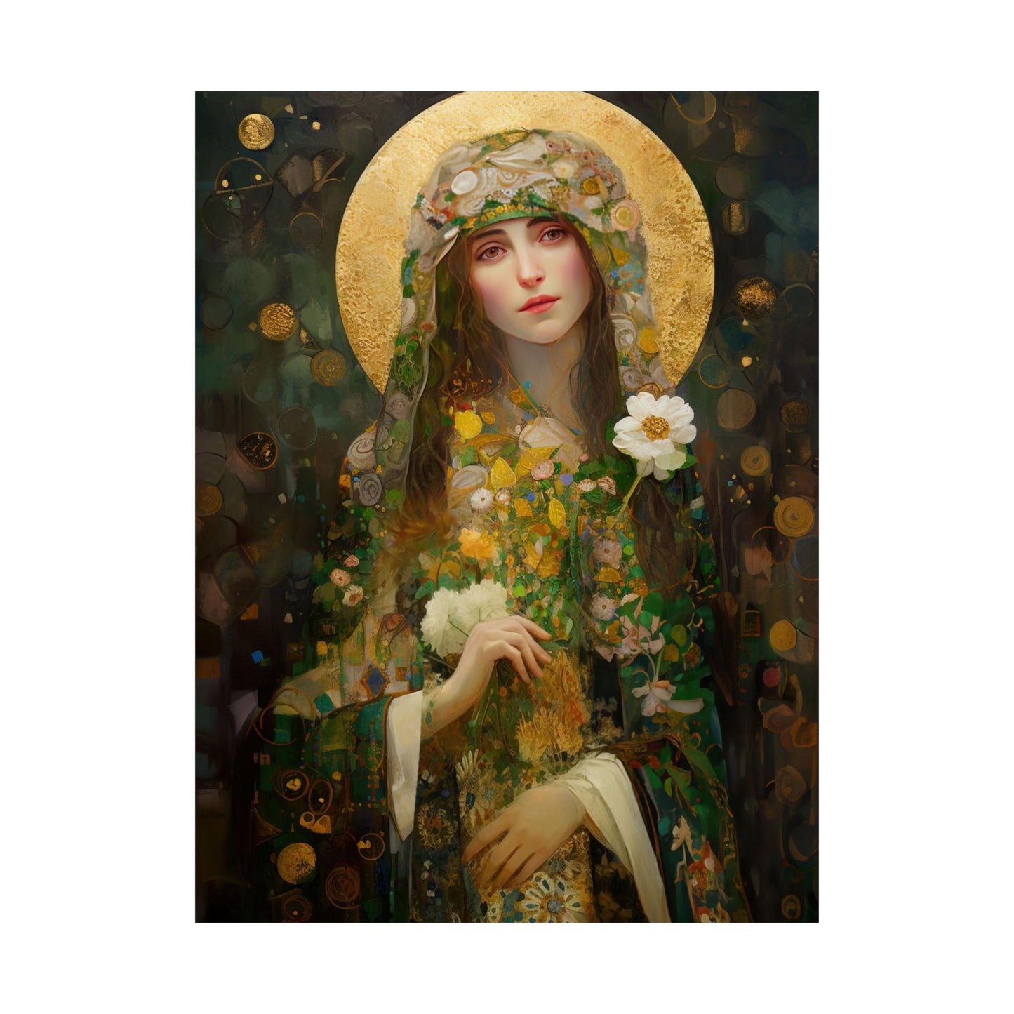 Saint Regina - Sanctified Souls Print - Multiple Sizes - Premium Matte Vertical Posters