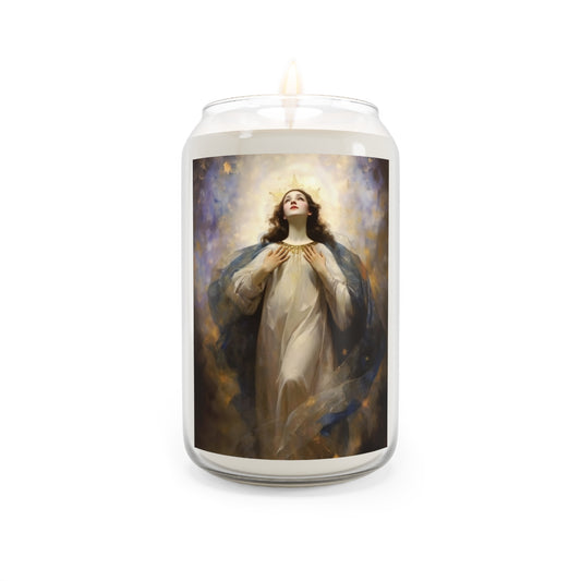 The Assumption of Mary  - Scented Prayer Candle, 13.75oz - Tall Size - Religious Prayer Candle - Catholic Art