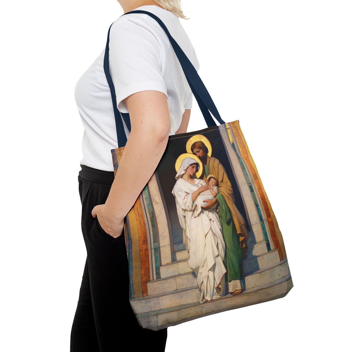 The Feast of the Presentation of the Lord - Holy Family - Tote Bag - Large Medium Small Faith Art Bag - Re-usable Tote Purse - Double Sided