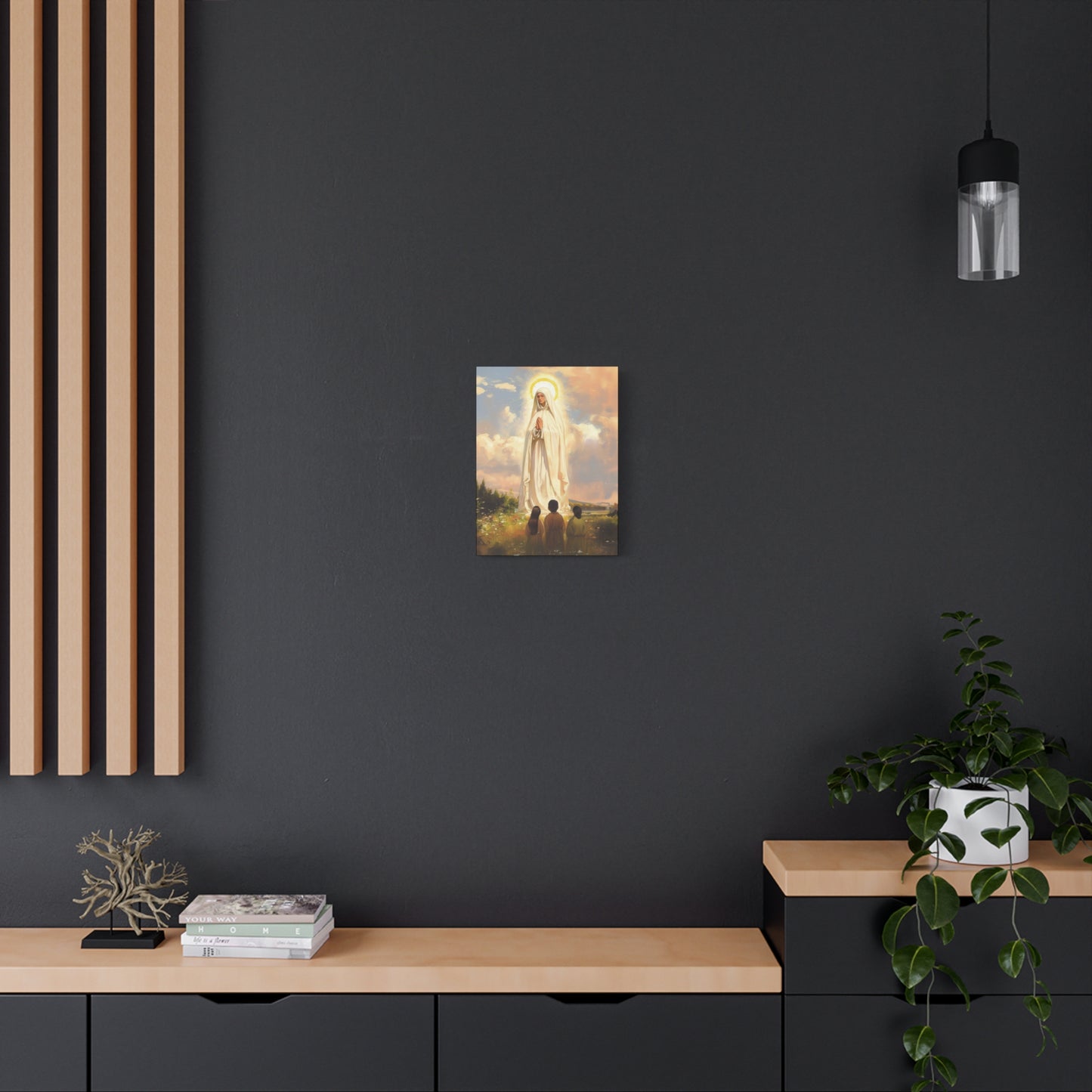 Our Lady of Fátima - Gallery Wrapped Canvas - Print - Religious Art for your Home - Catholic art print - prayer room art