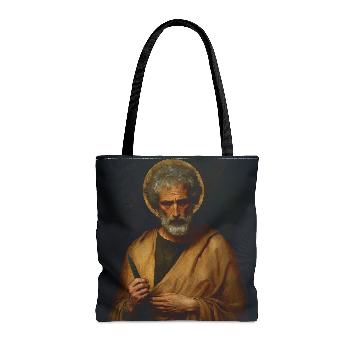Saint Bartholomew the Apostle - Tote Bag - Large Medium Small Faith Art Bag - Re usable Tote Purse - Double Sided - Catholic Art Bag