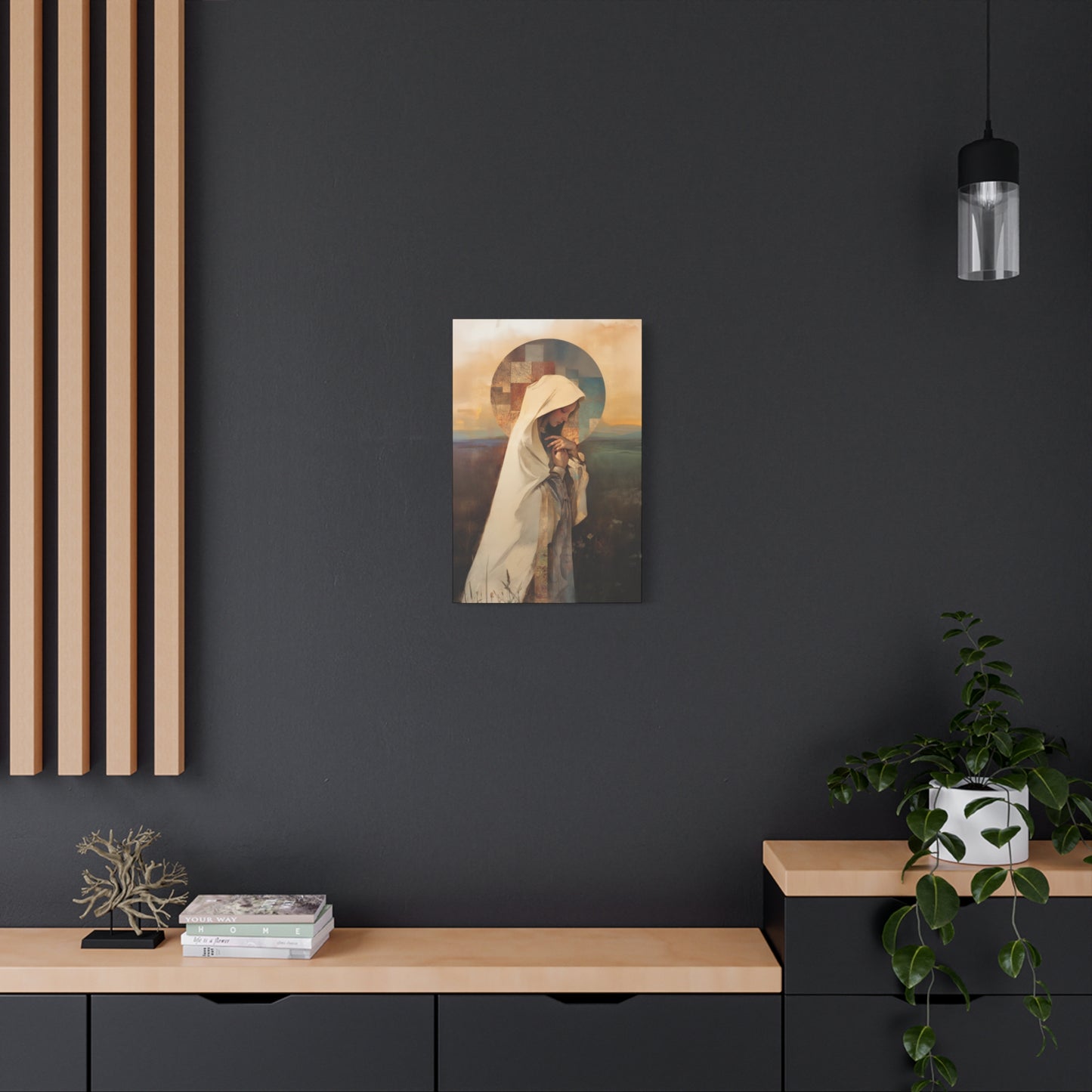 Our Lady of the Prairie - Multiple Sizes - Catholic Home art - Museum Wrapped Canvas - Sanctified Souls Print