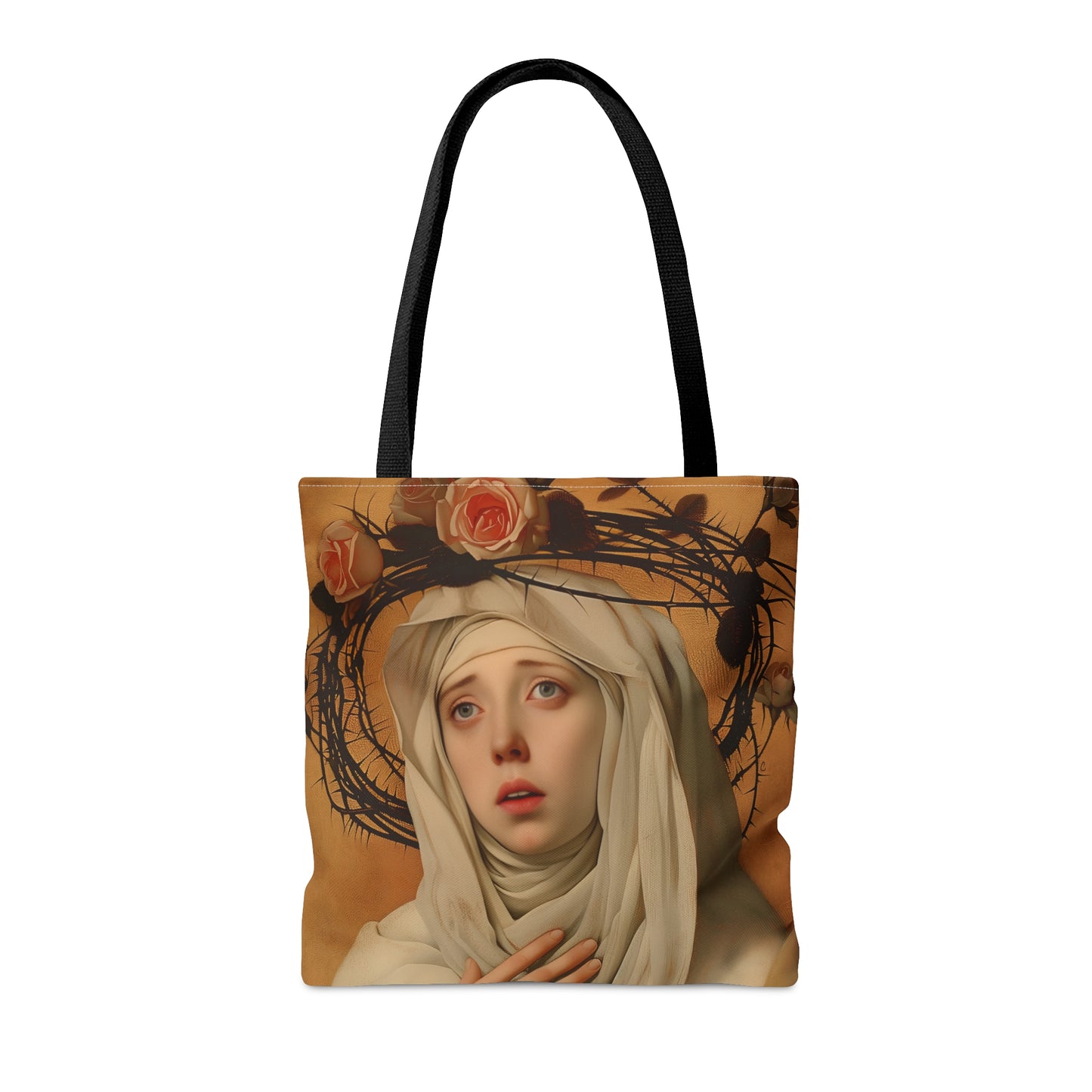 Saint Catherine de Ricci Tote Bag - Large Medium Small Faith Art Bag - Catholic Faith Art purse - Double Sided