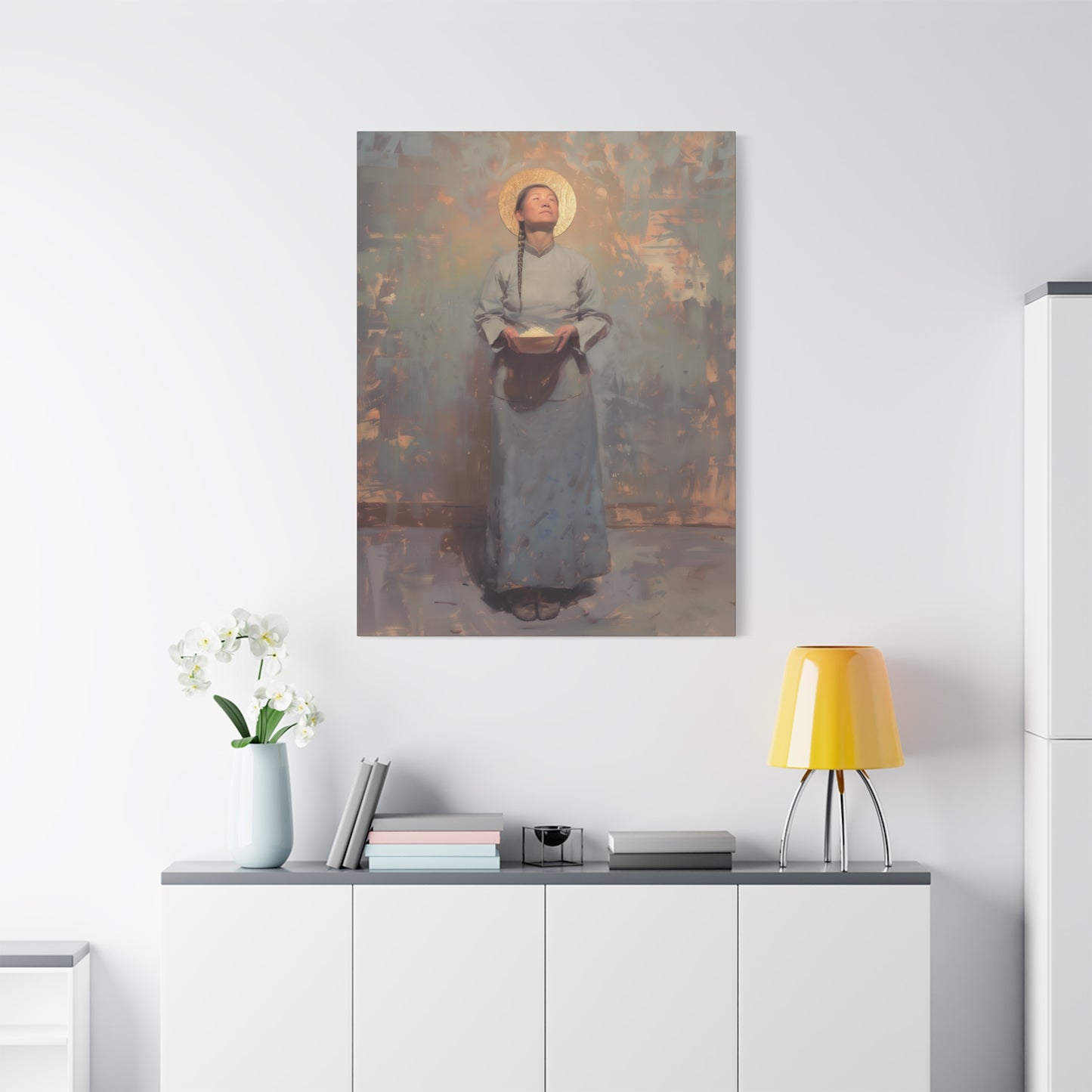 Saint Martha Wang - Chinese Martyr Saint  - Gallery Wrapped Canvas - Print - Religious Art for your Home - Catholic Art