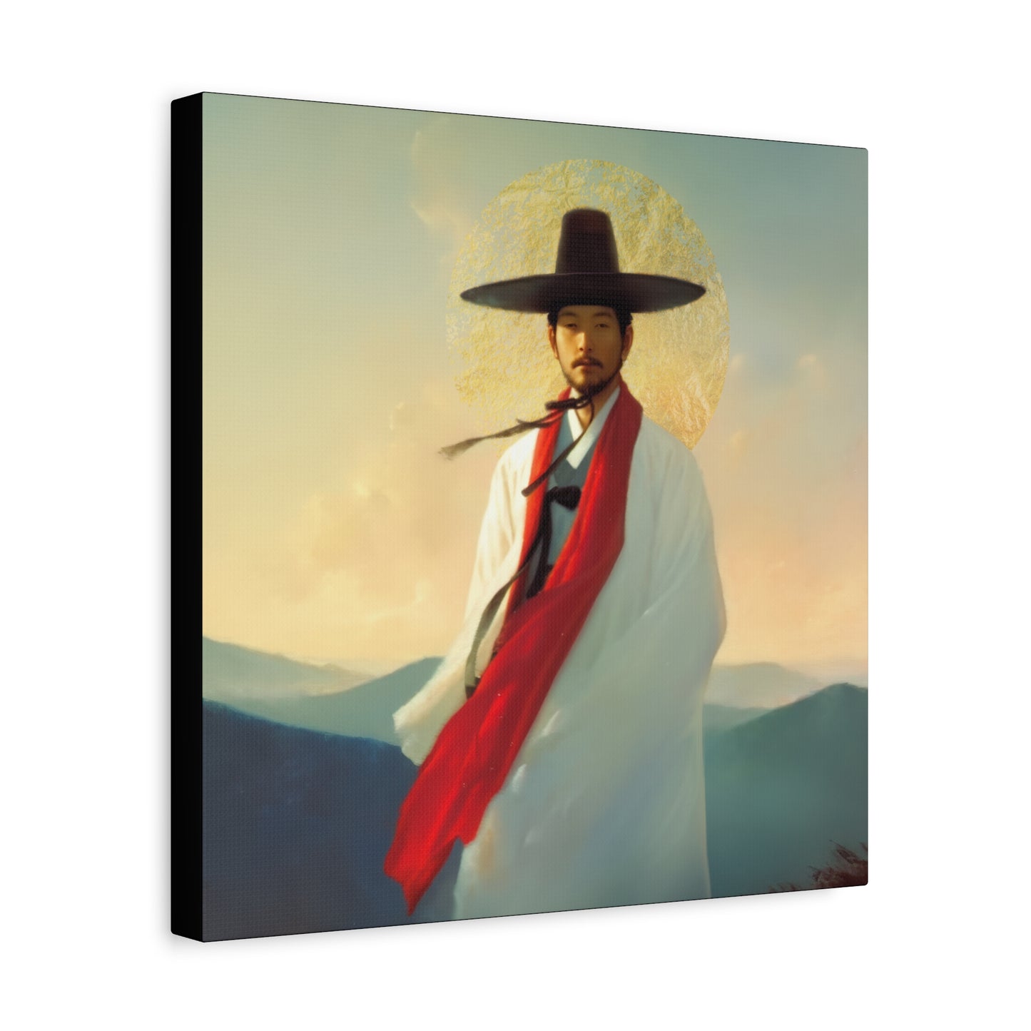 Saint Andrew Kim Taegon - Multiple Sizes - Catholic Home art - Museum Wrapped Canvas - Sanctified Souls Print - Martyr Saint