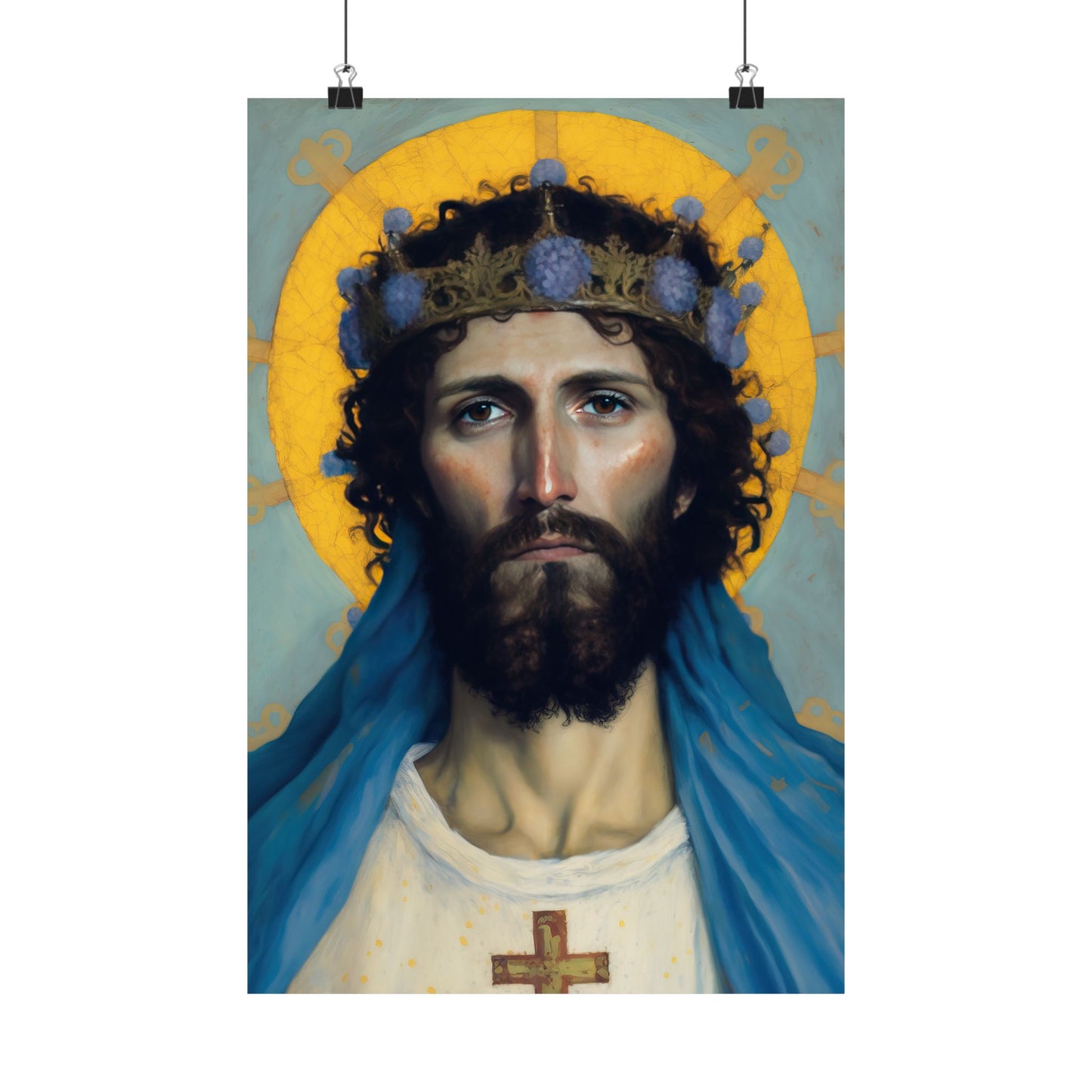 Portrait of Christ our Lord - Print - Sanctified Souls Print - Multiple Sizes - Premium Matte Vertical Posters - Christ our Lord Print