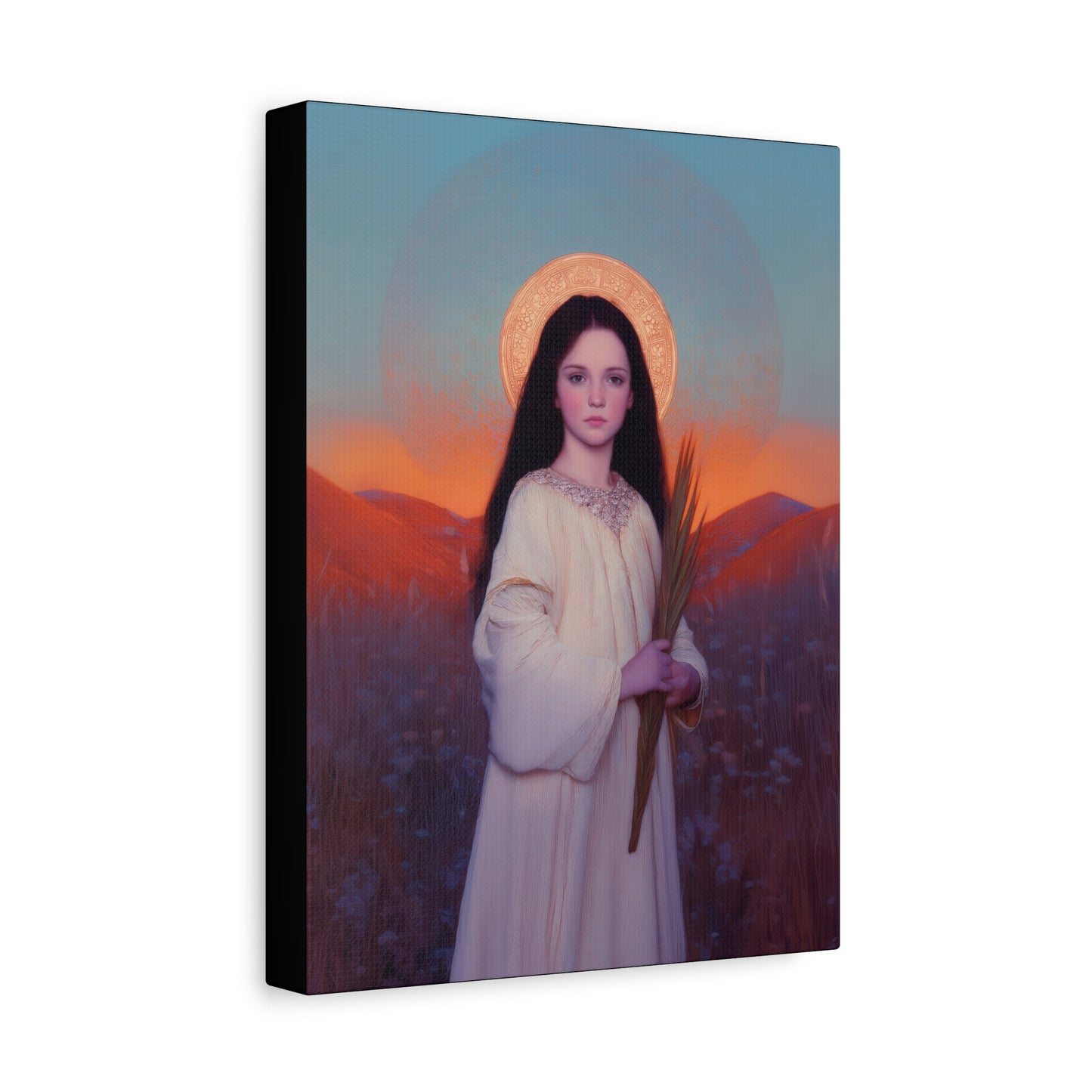 Saint Hope - Multiple Sizes - Catholic Home art - Museum Wrapped Canvas - Sanctified Souls Print - Martyr Saint