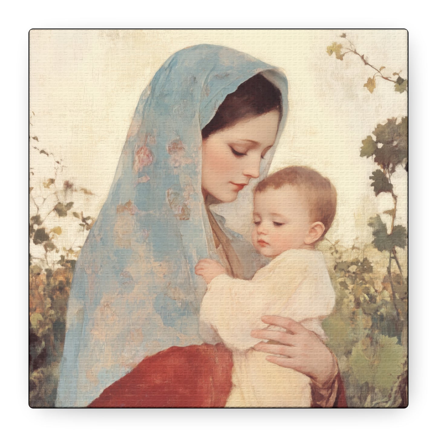 Our Lady of the Grapes / Out Lady of the Harvest - Gallery Wrapped Canvas - Print - Religious Art for your Home - Catholic Art