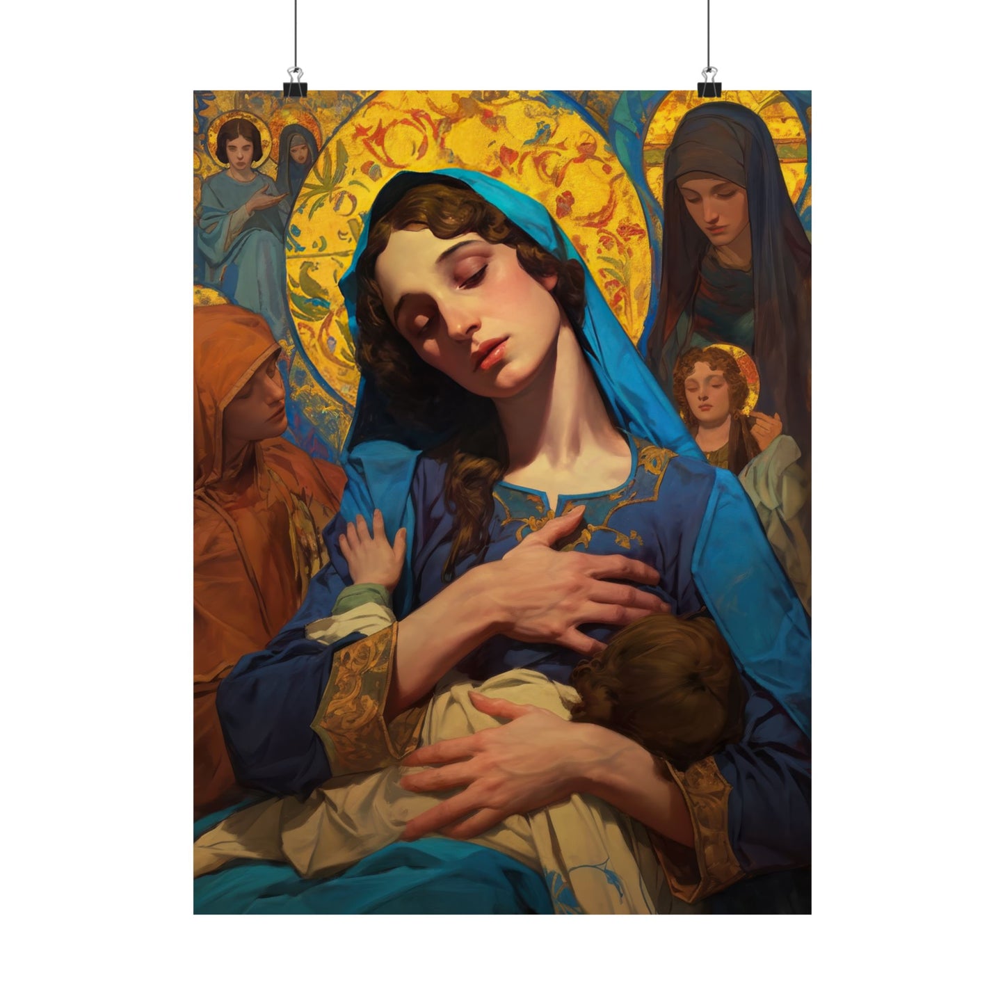 Mary - Mother of all mothers Poster Print - Sanctified Souls Print - Multiple Sizes - Premium Posters - Catholic Art - Our Lady of Le Leche