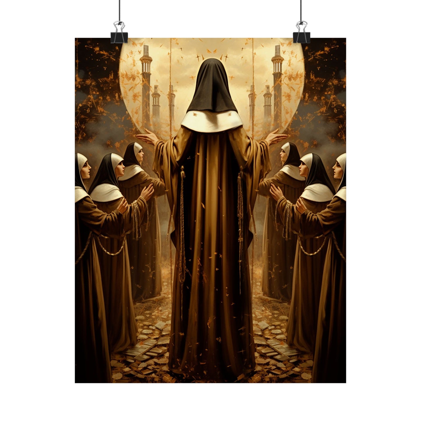 The Blessed Martyrs of Compiègne - Sanctified Souls Print - Multiple Sizes - Premium Matte Vertical Posters
