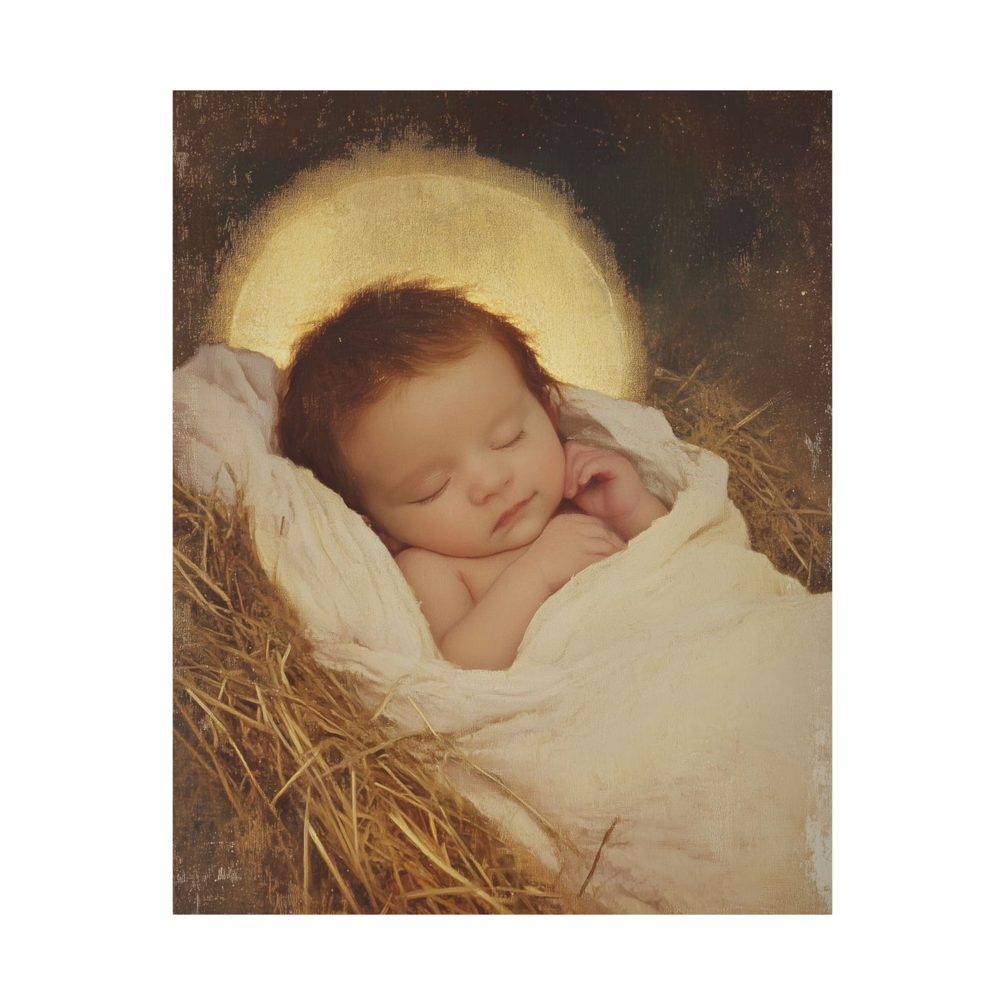 Jesus, the Newborn Light of the World - Sanctified Souls Print - Multiple Sizes - Premium Matte Vertical Posters