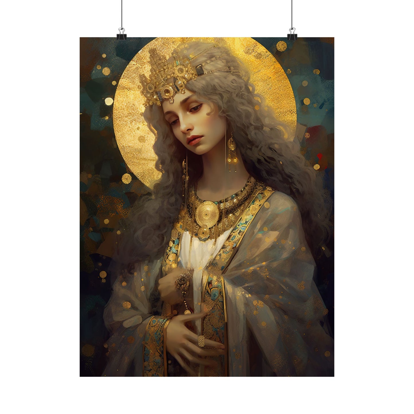 Saint Catherine of Alexandria - Sanctified Souls Print - Multiple Sizes - Premium Matte Vertical Posters