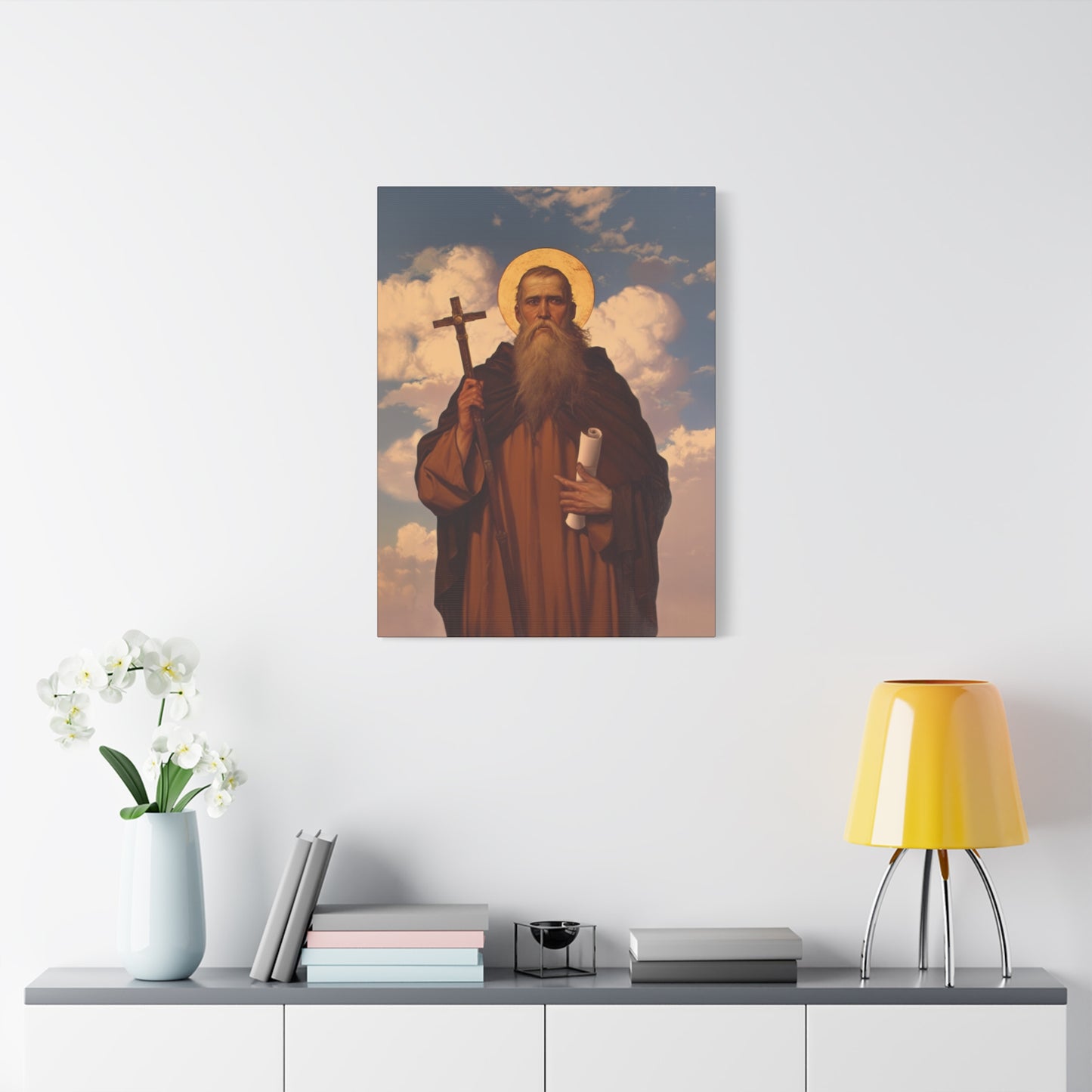 Saint Joannicus the Great / Loannikios of Mount Olympus - Gallery Wrapped Canvas - Print - Religious Art for your Home - Catholic Art Print
