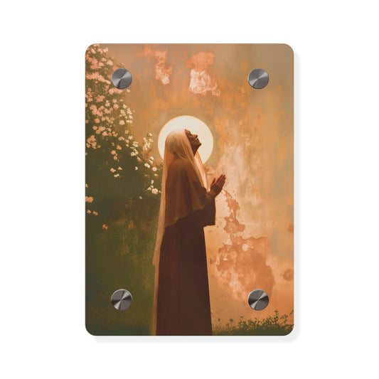 Saint Monica Wall Art Panel - Ready to Hang Acrylic Print - Catholic Saint Art - Patron Saint Print - No Frame needed