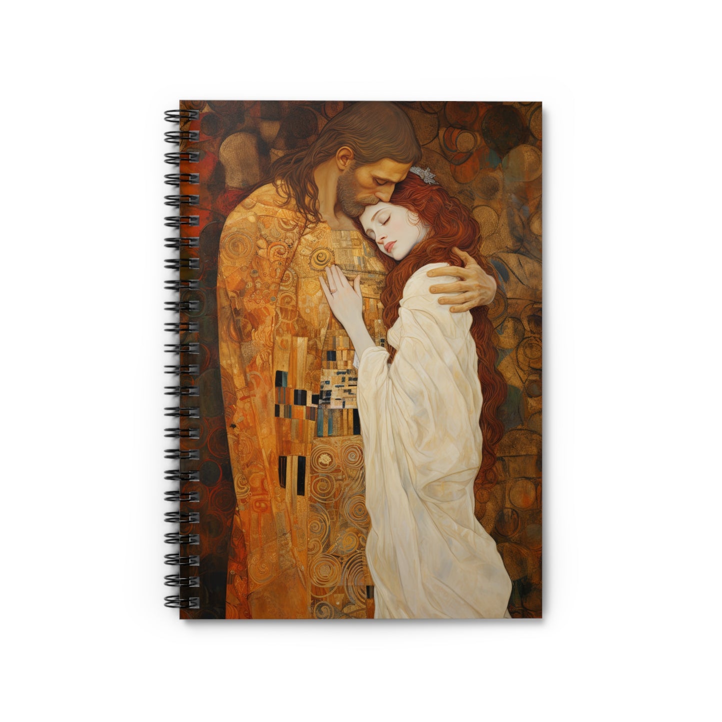 Transcendent Devotion: Christ Embracing Mary Magdalene Journal - Sanctified Souls Art - Religious Notebook