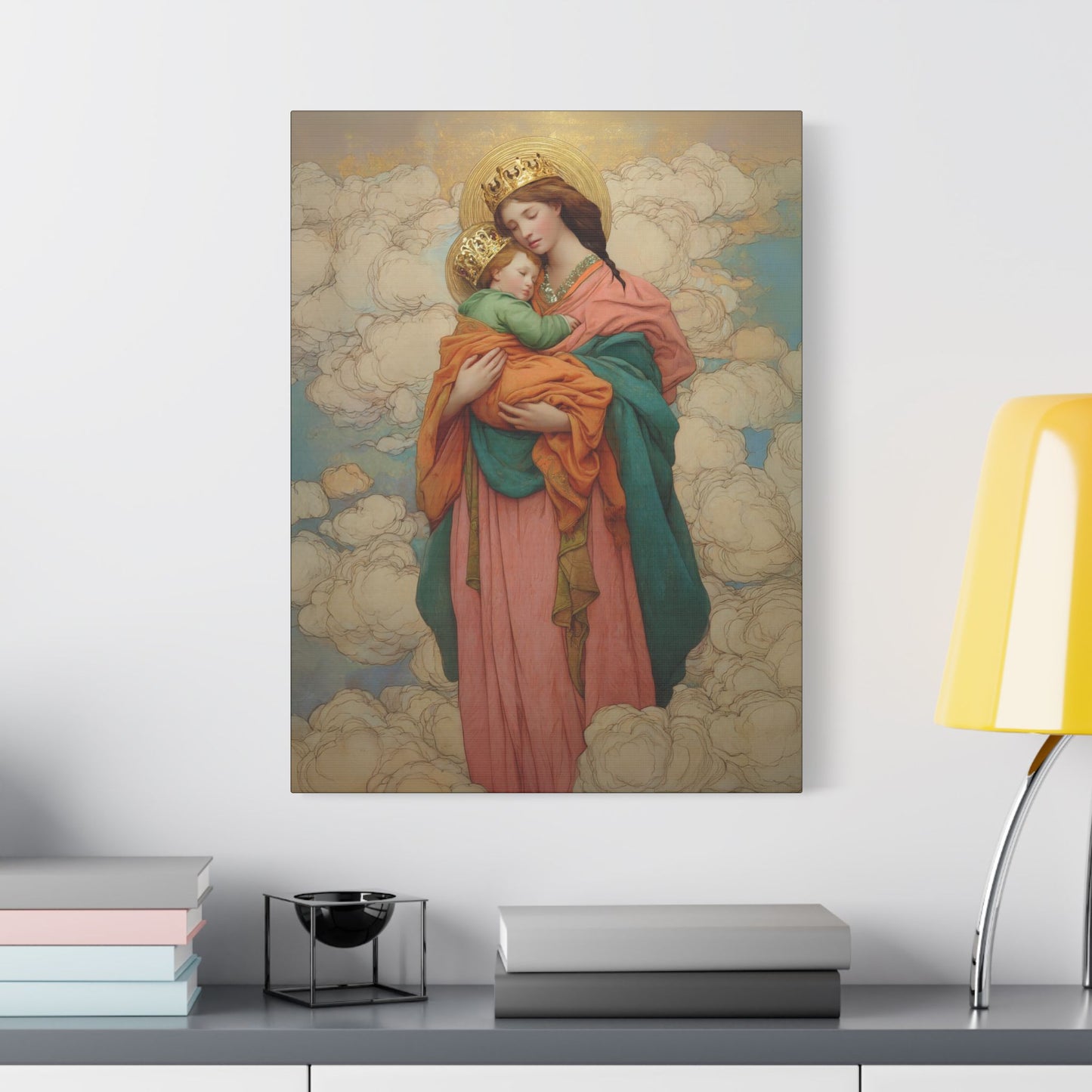 Our Lady of Perpetual Help -  Museum Wrapped Canvas Print - Multiple Sizes - Catholic Home art Matte Canvas