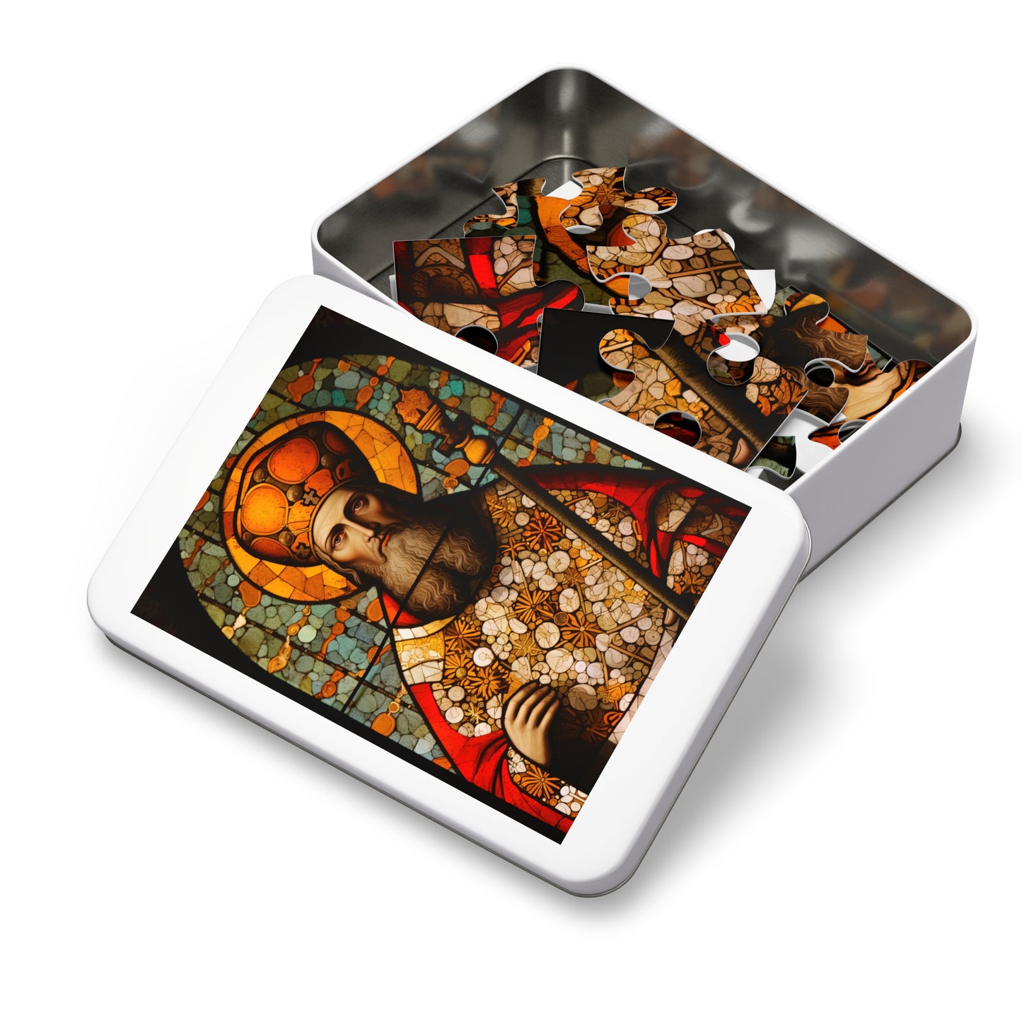 Saint Henry II - Puzzle and Keepsake Tin - Religious Jigsaw Puzzle (30, 110, 252, 500,1000-piece) - Religious Puzzle