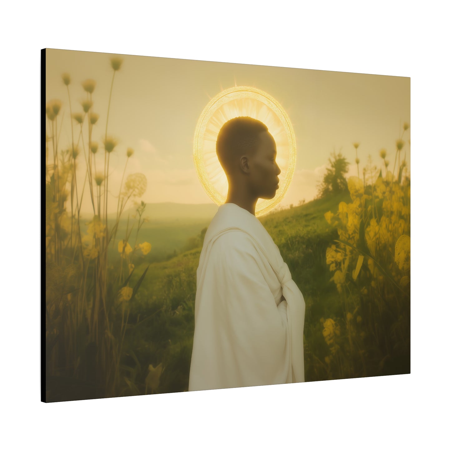 Saint Charles Lwanga -  Museum Wrapped Canvas - Sanctified Souls Print - Religious Art for your Home - Catholic Patron Saint Art