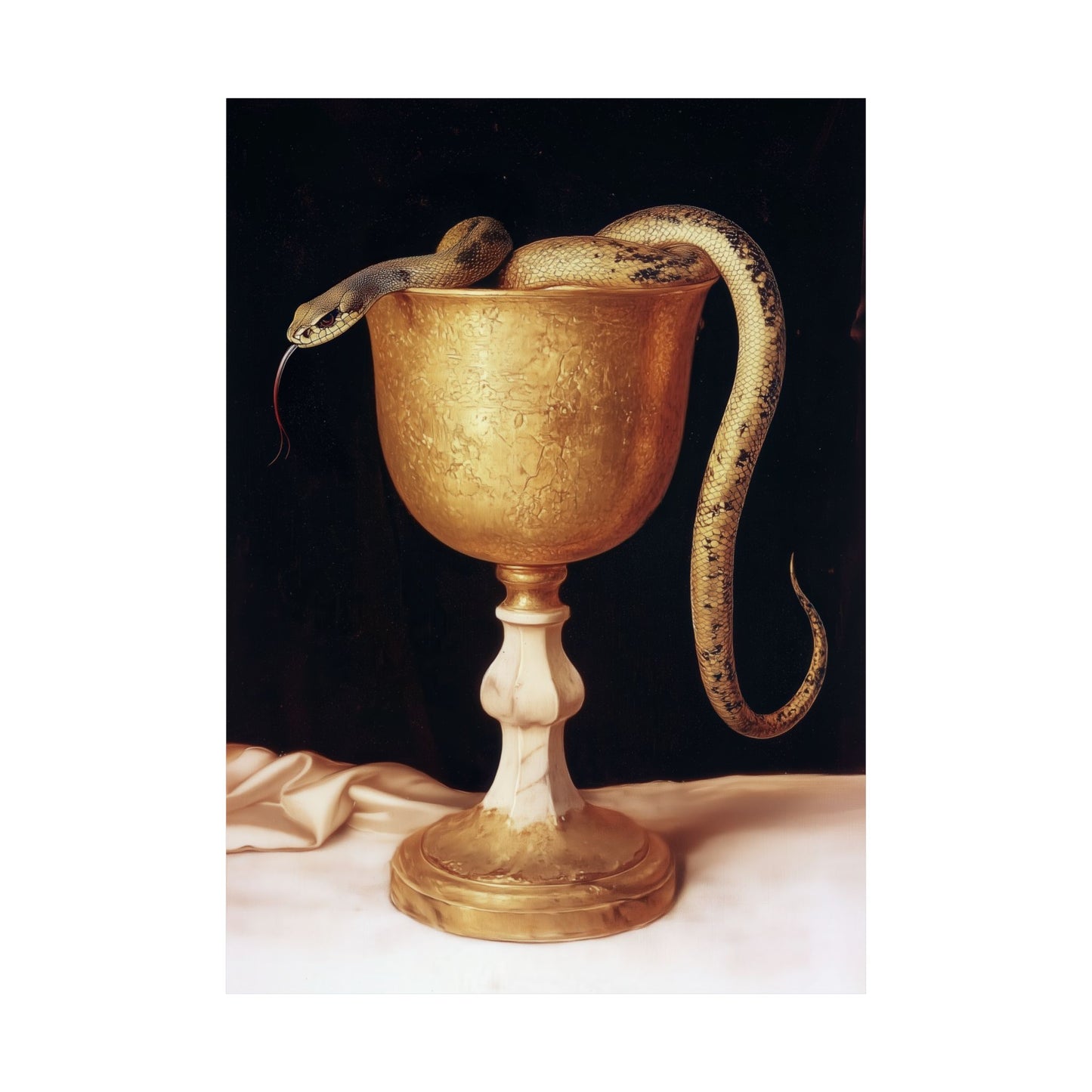 Saint John's Chalice - Sanctified Souls Print - Multiple Sizes - Premium Matte Vertical Posters