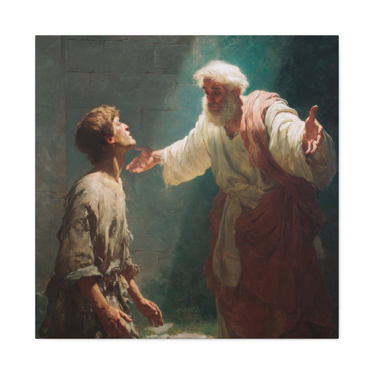 Homecoming of the Prodigal Son - Gallery Wrapped Canvas - Print - Religious Art for your Home - Catholic Art Print