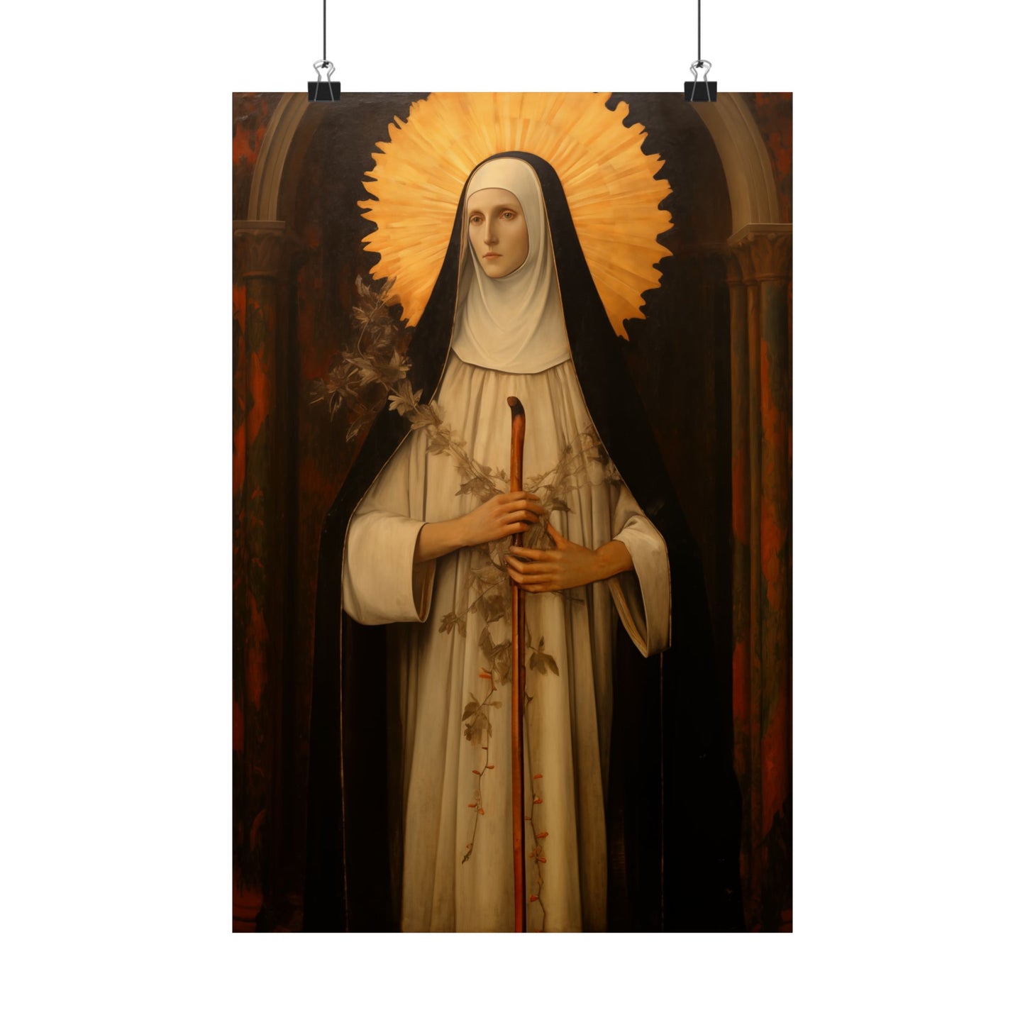 Saint Margaret of Castello Print - Sanctified Souls Print - Multiple Sizes - Premium Matte Vertical Posters - Blessed Margaret