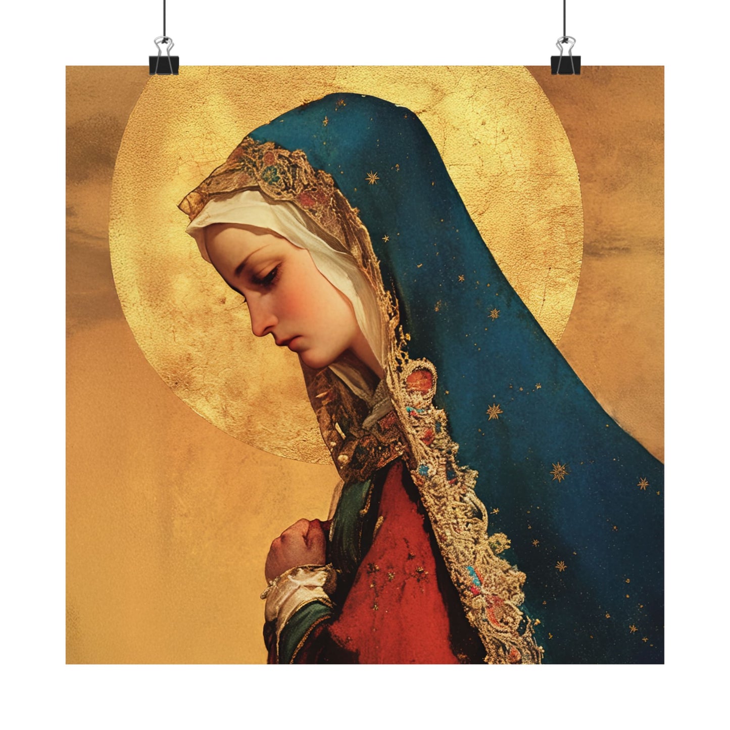 Our Lady of Mercy / Our Lady of Ransom -  Catholic Art - Multiple Sizes - Premium Posters - Catholic Art - Christian Home - Mother Mary