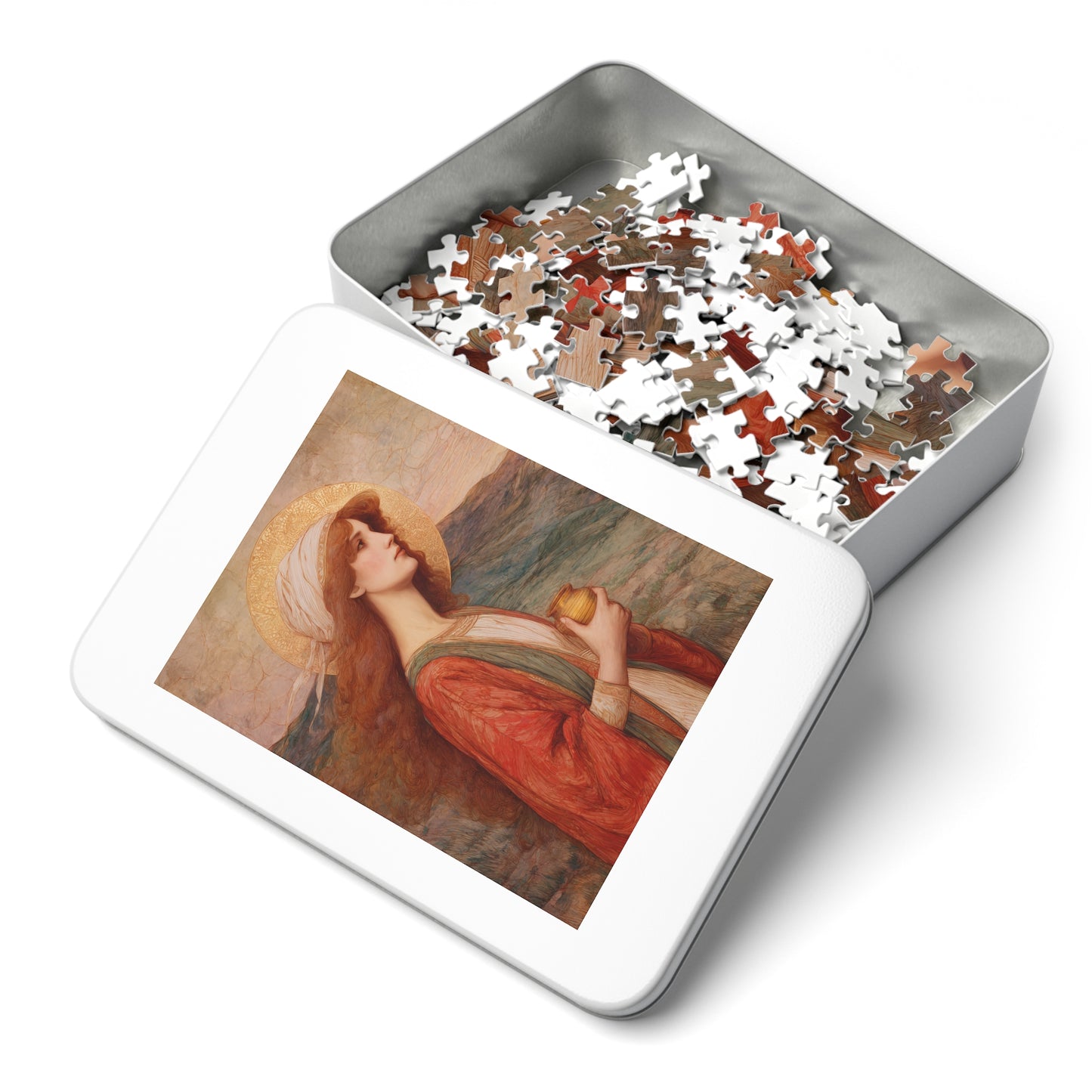 Saint Joanna  - Puzzle & Keepsake Tin - Religious Jigsaw Puzzle (30, 110, 252, 500,1000-Piece)