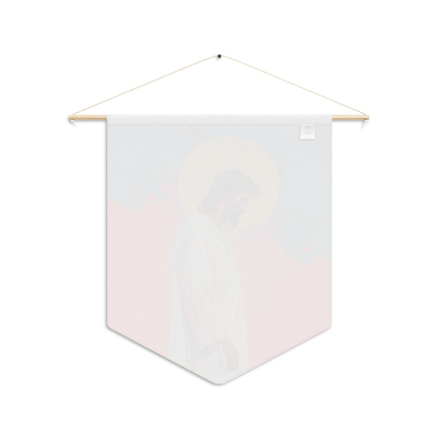 From the Tomb, Eternal Life Pennant / Banner / Wall Hanging - Prayer room art - Catholic Home - 18" x 21"