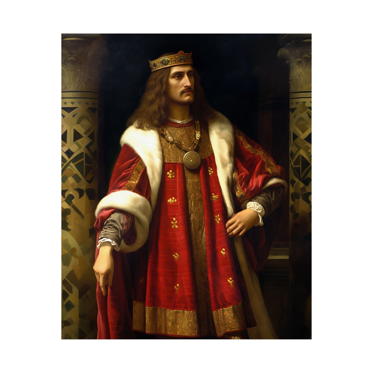 Saint Stephan the Great Print - Sanctified Souls Print - Multiple Sizes - Premium Matte Vertical Posters