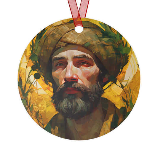 Saint Isidore the Farmer - Religious Holiday Christmas Ornament and Keepsake - Double sided Keepsake Religious Ornament