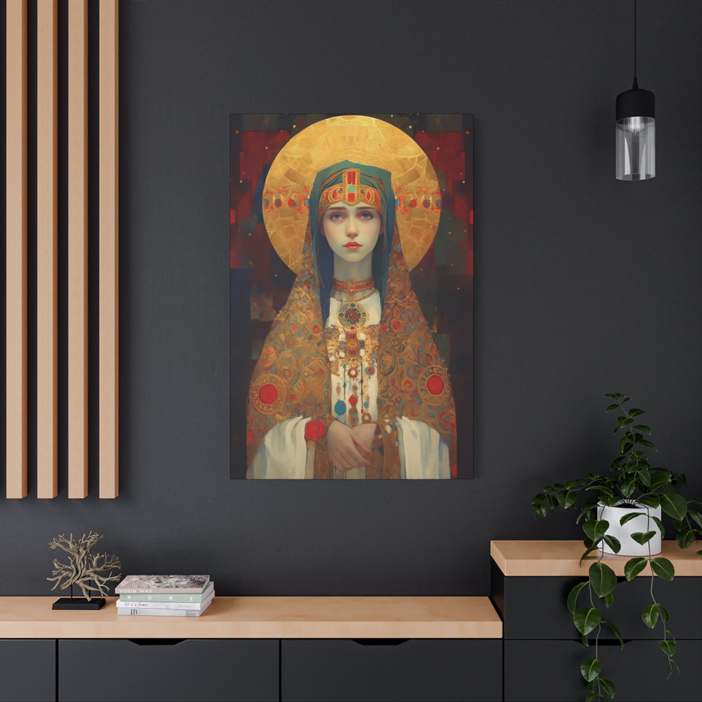 Saint Anastasia of Sirmium - Museum Wrapped Canvas - Sanctified Souls Print - Religious Art for your Home