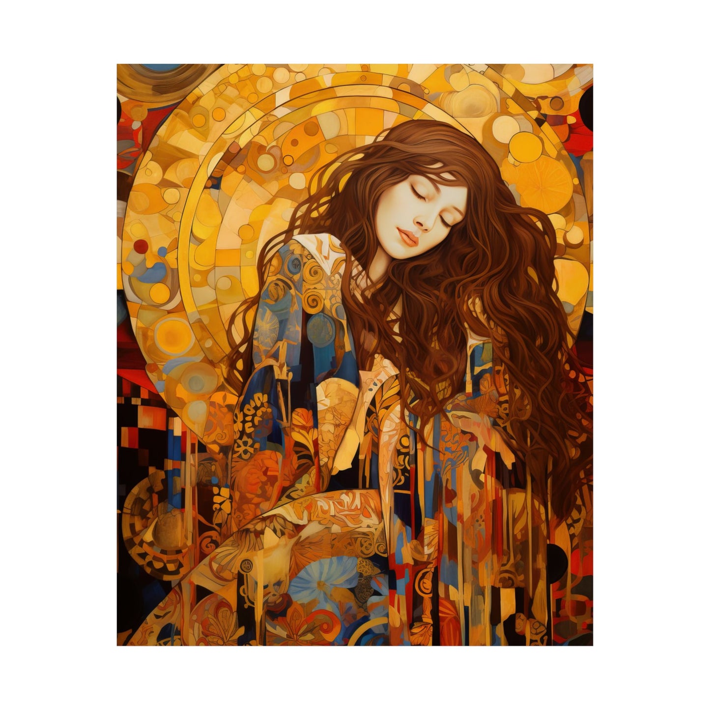 Embodied Grace: Mary Magdalene's Resilience Print - Sanctified Souls Print - Multiple Sizes - Premium Matte Vertical Posters